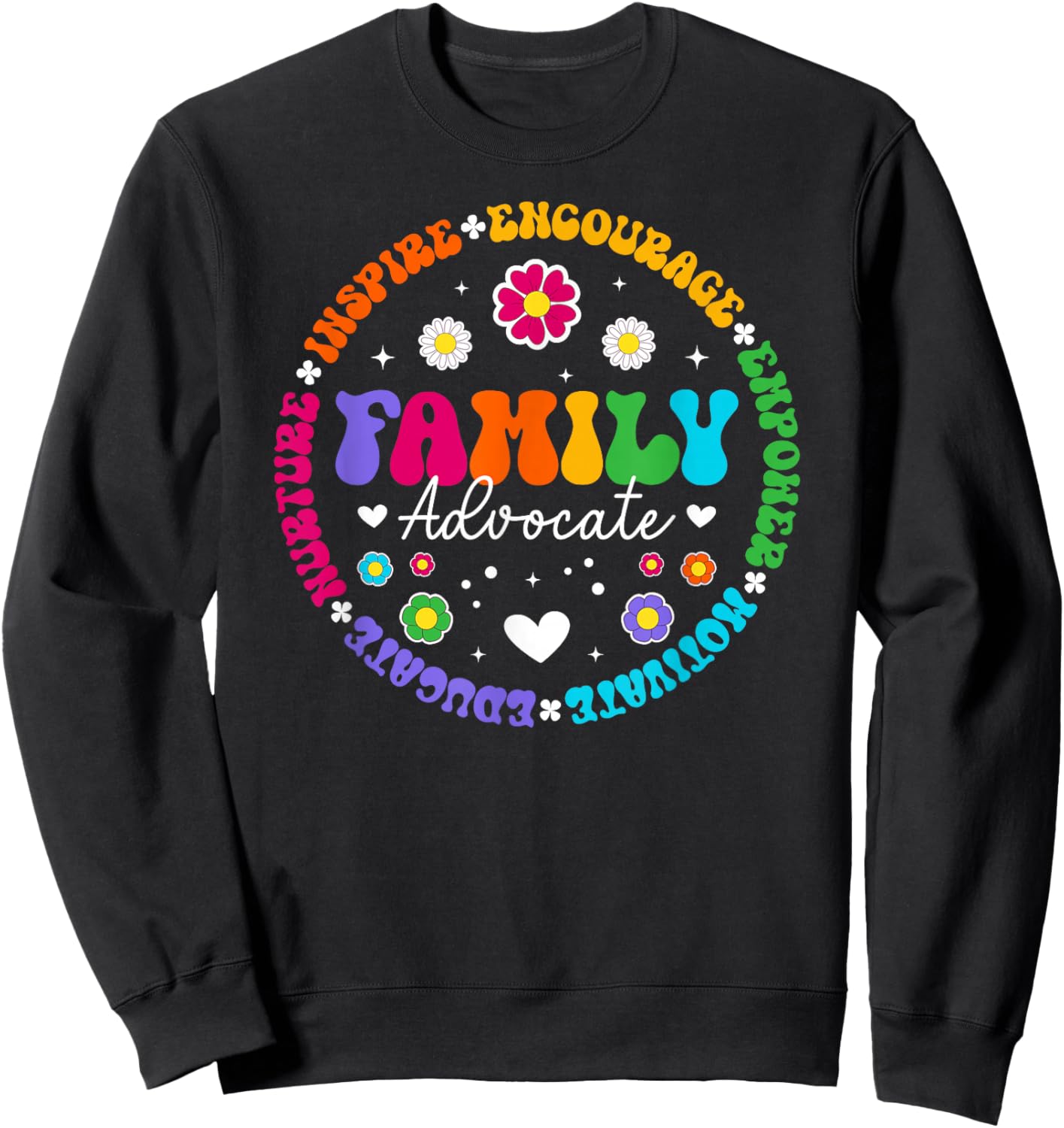 Family Advocate Appreciation Circle Family Advocates Sweatshirt - Sweatshirt | Black