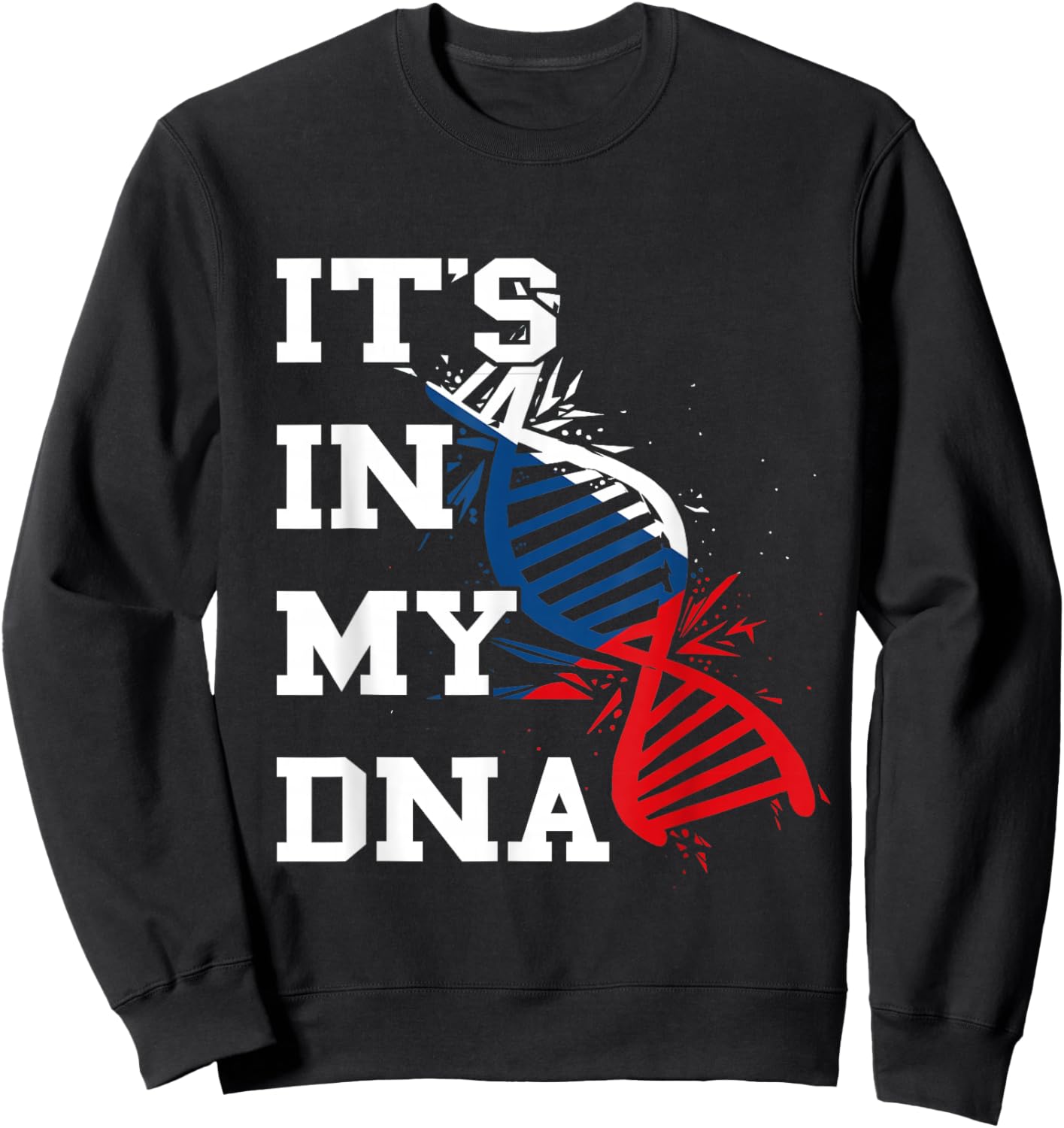 Tschechische Republik Flagge It's In My DNA Czech Flag Czech Pride Sweatshirt - Sweatshirt | Black