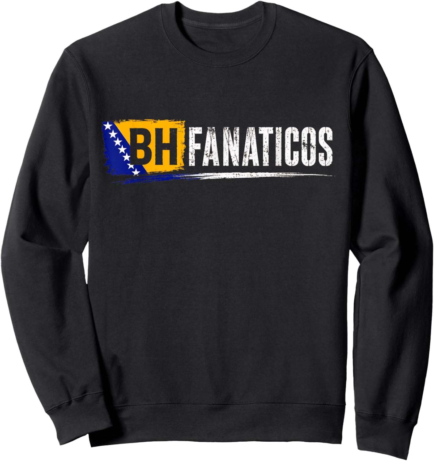BHFANATICOS Bosnien Bosna Hercegowina Fan Culture Design Sweatshirt - Sweatshirt | Black