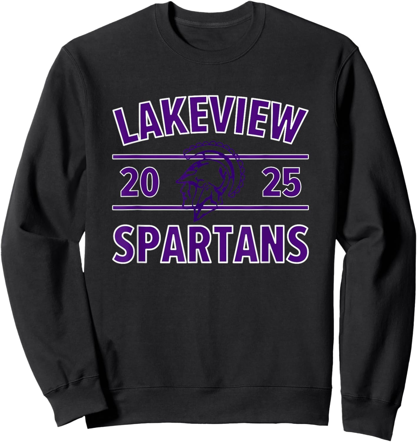 Lakeview Spartans Logo 2025 HS Sweatshirt - Sweatshirt | Black