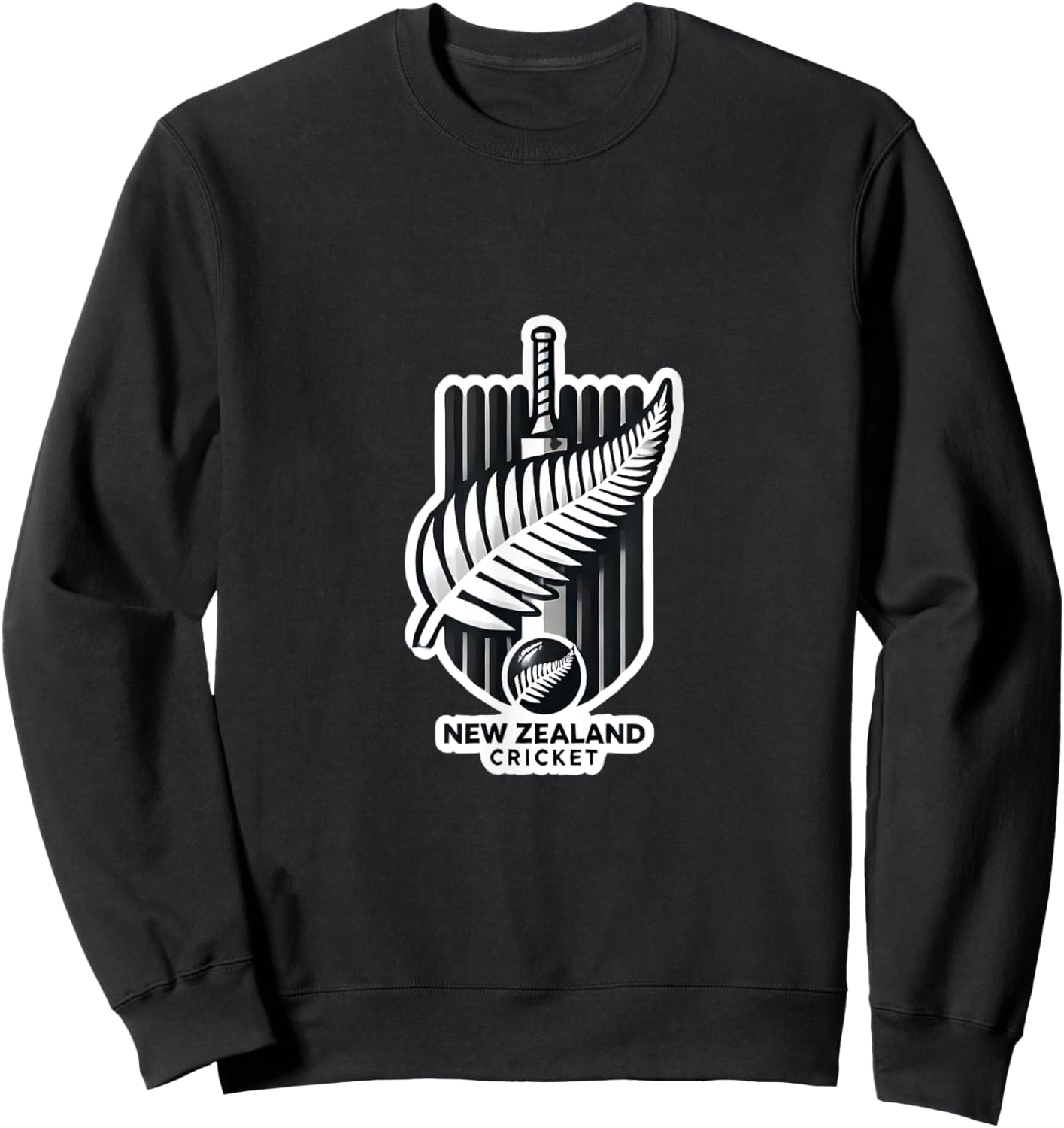 New Zealand Cricket: Celebrating the Spirit of the Black Cap Sweatshirt - Sweatshirt | Black