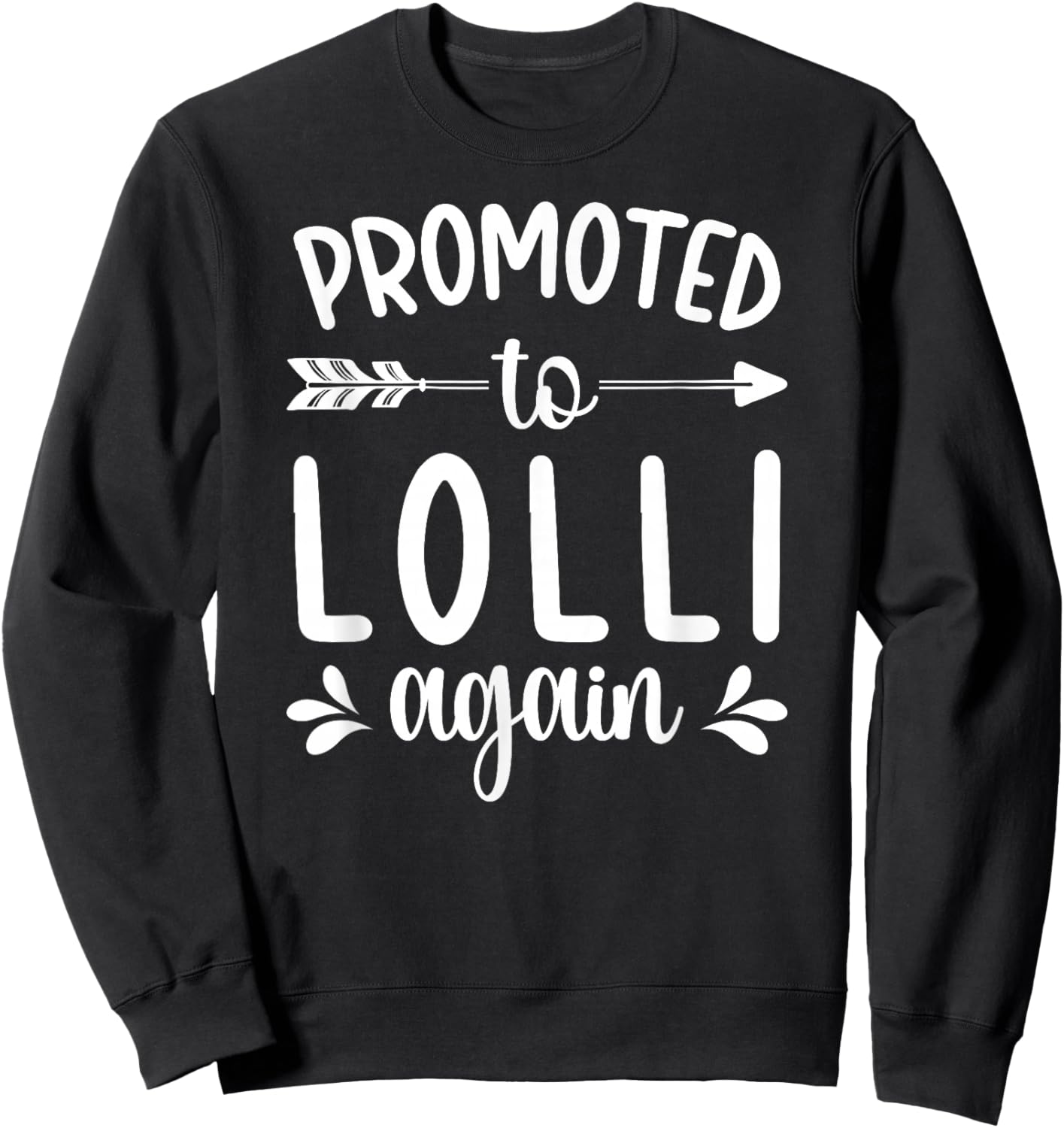 Women's Black Modern Short Sleeve , Small, Straight, Imported, Polyester 100%, Grandma-Themed, -Adults Sweatshirt - Sweatshirt | Black