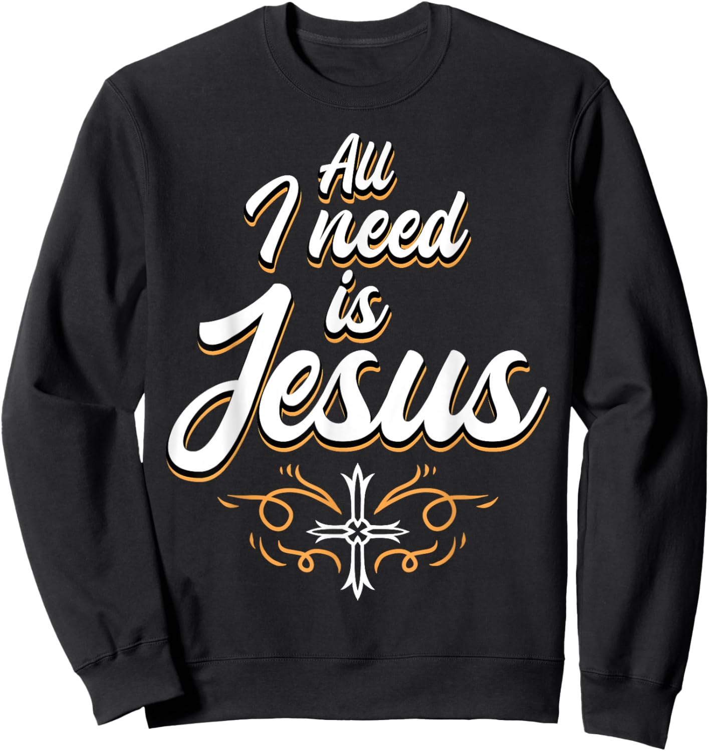 Jesus God Christian Sweatshirt - Sweatshirt | Black