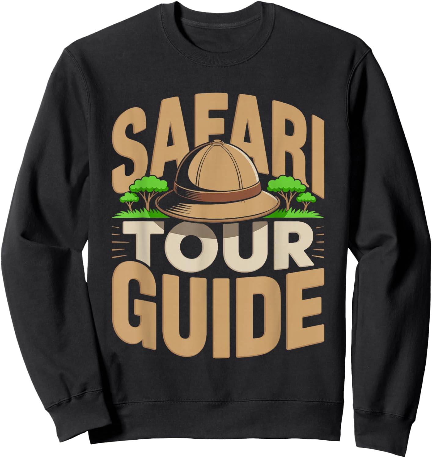 Safari Tour Guide Costume Halloween Sweatshirt - Sweatshirt | Black