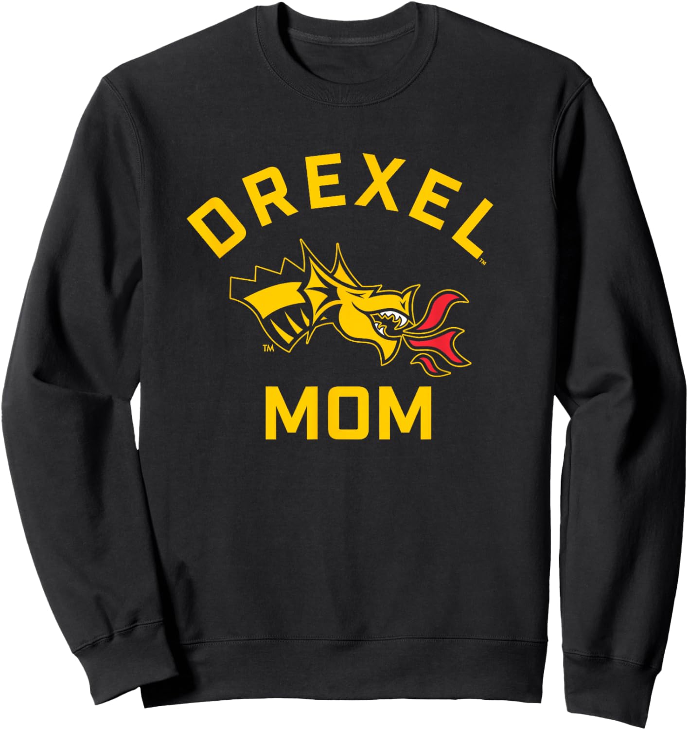 Drexel University Dragons Arched Mom Sweatshirt - Sweatshirt | Black