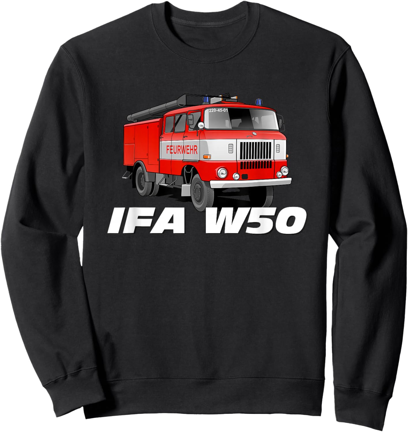 IFA W50 Feuerwehr DDR Sweatshirt - Sweatshirt | Black