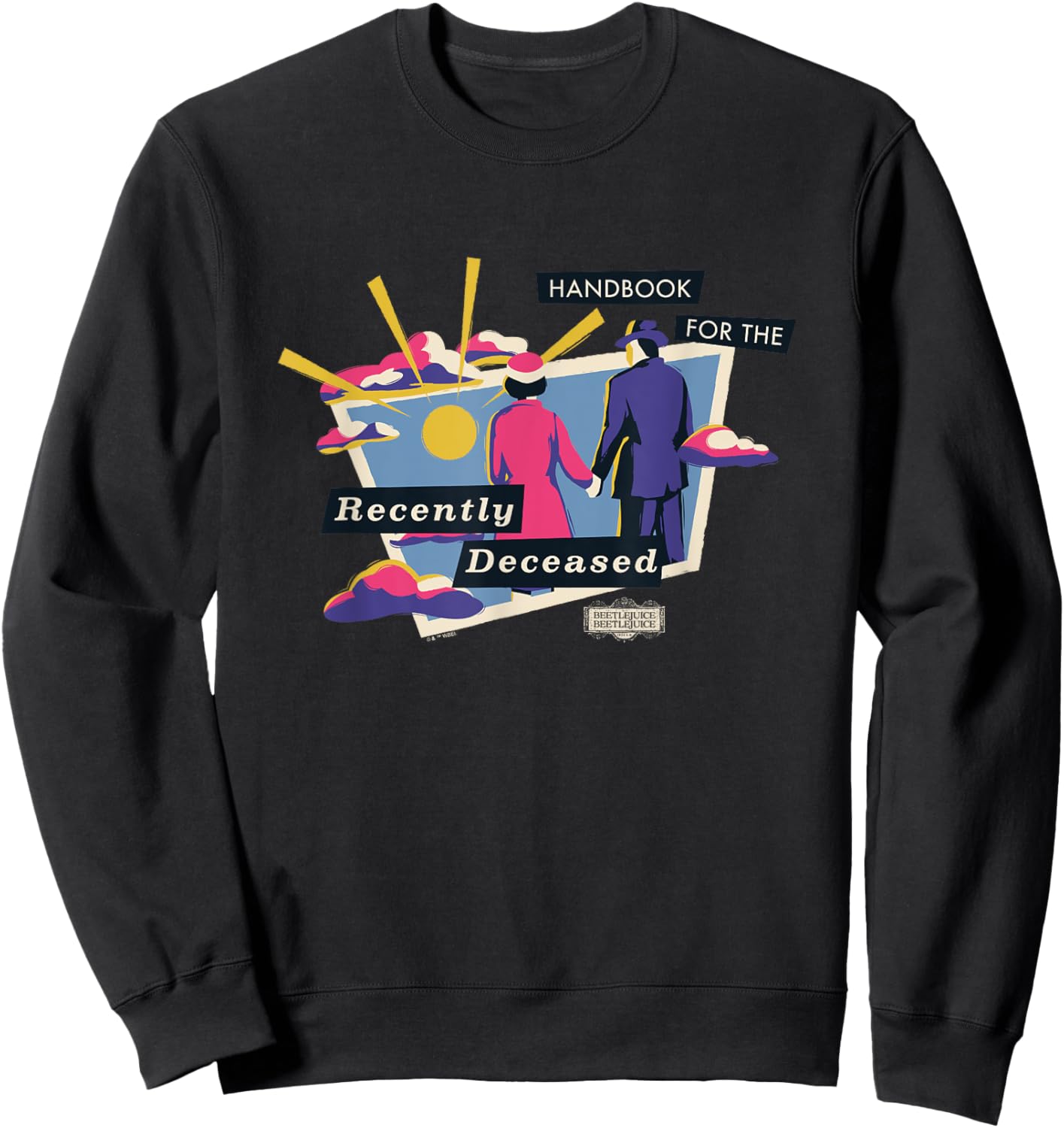Beetlejuice Beetlejuice Handbook For The Recently Deceased Sweatshirt - Sweatshirt | Black