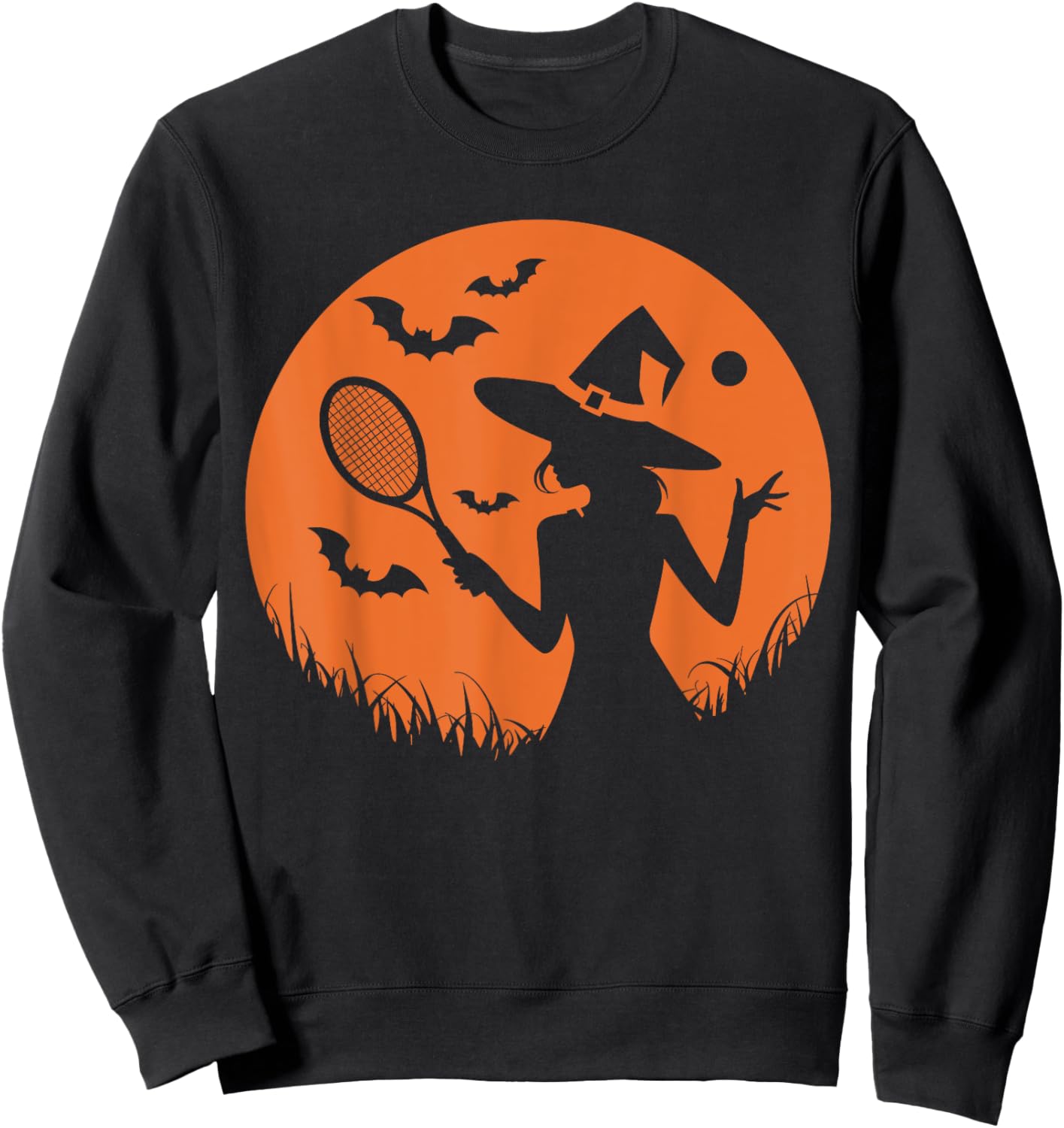 Tennis Halloween Witch Costume For Tennis Players Coaches Sweatshirt - Sweatshirt | Black