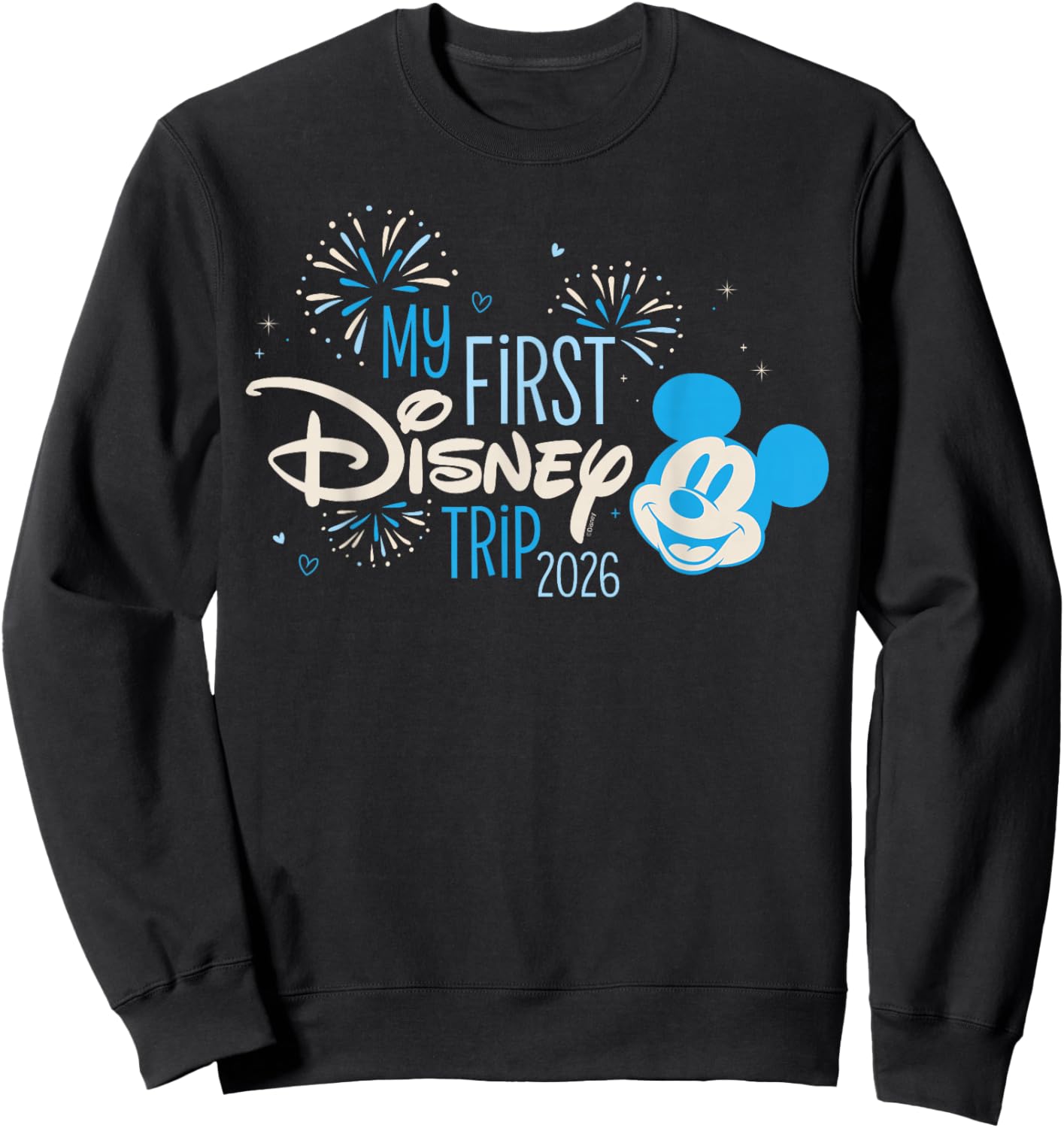 Disney Mickey Mouse "My First Disney Trip" 2026 Vacation Sweatshirt - Sweatshirt | Black