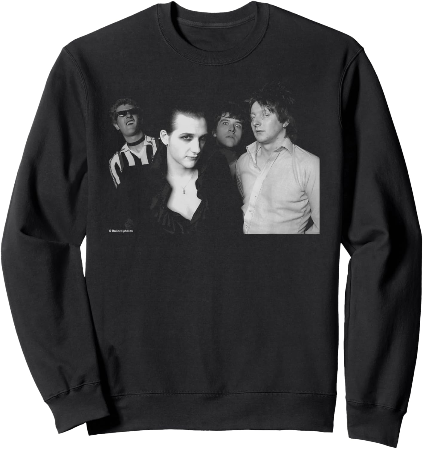The Damned Rock Band Portrait By Allan Ballard Sweatshirt - Sweatshirt | Black