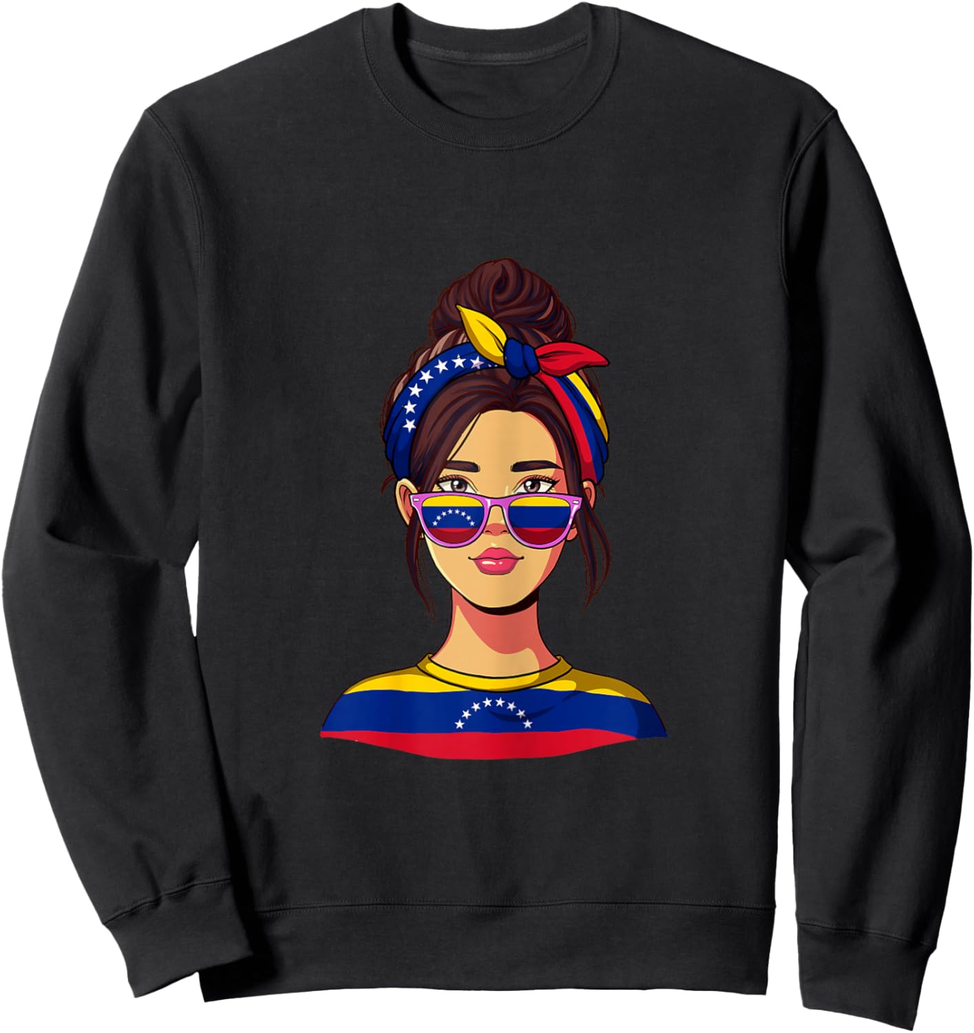 Venezuelan Girl Venezuela Sweatshirt - Sweatshirt | Black