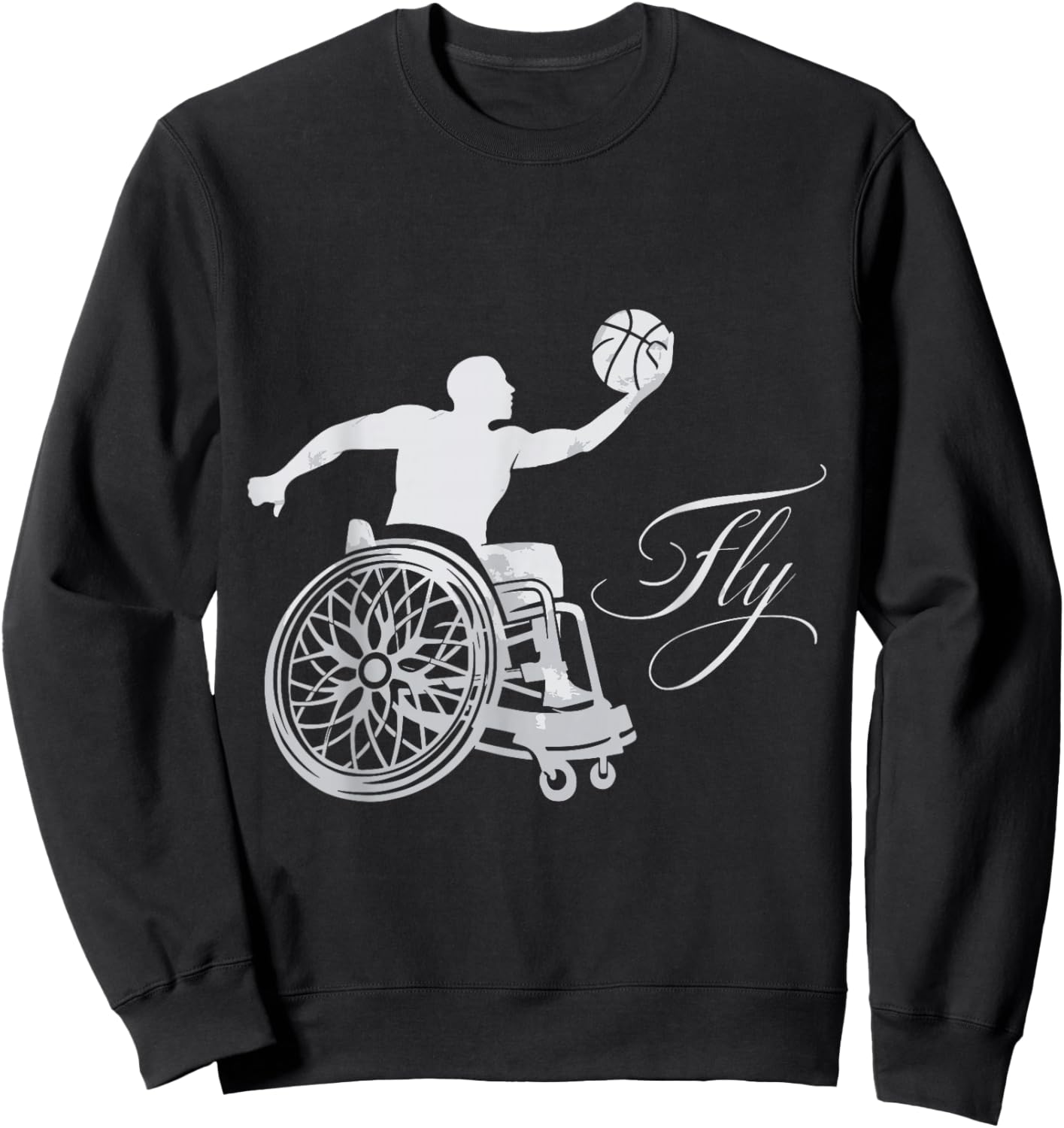 Wheelchair Basketball Sweatshirt - Sweatshirt | Black