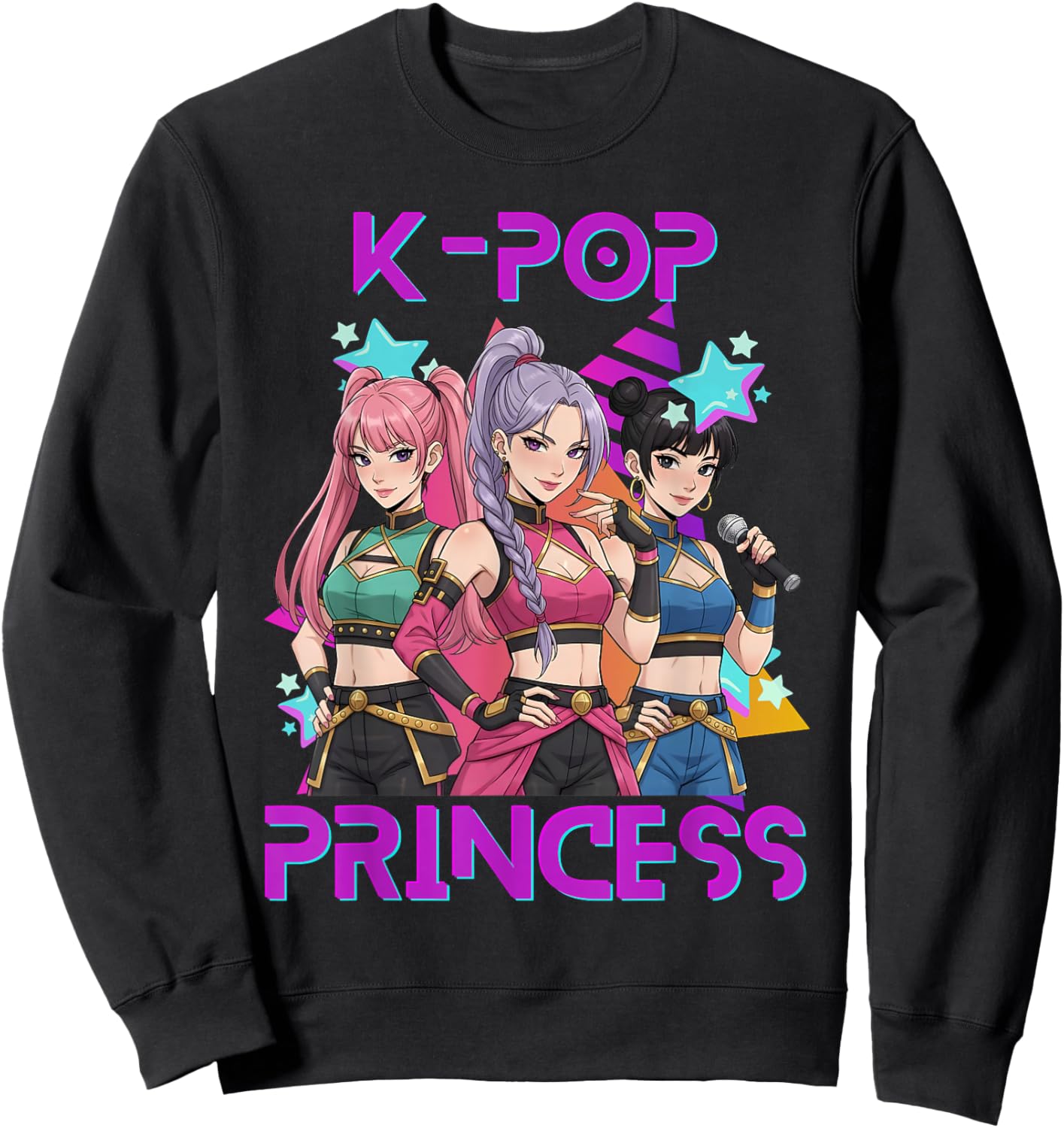 K-Pop K-Pop 8 Years Birthday Girl Sweatshirt - Sweatshirt | Black