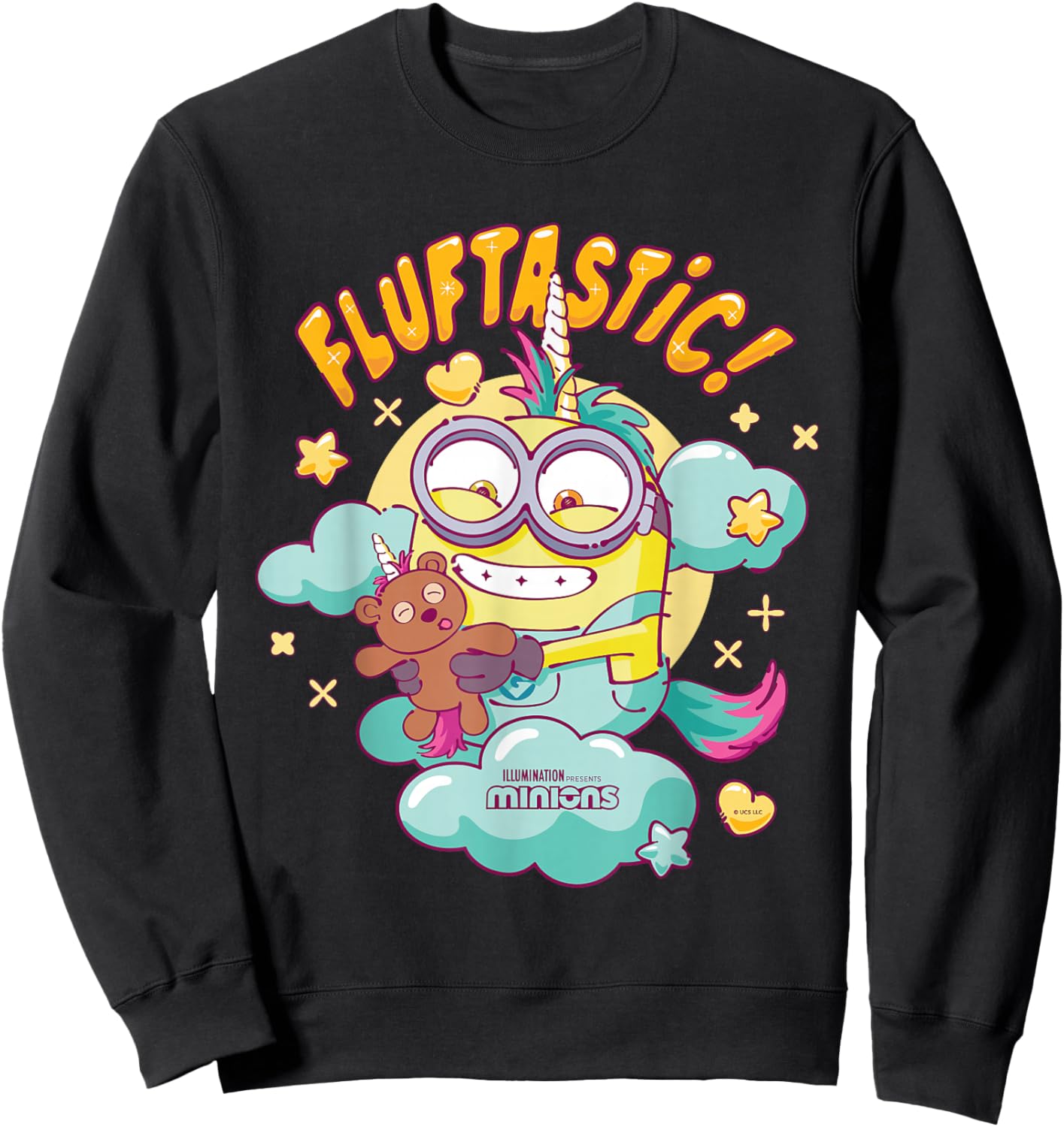 Minions Bob and Tim Fluftastic! Sweatshirt - Sweatshirt | Black