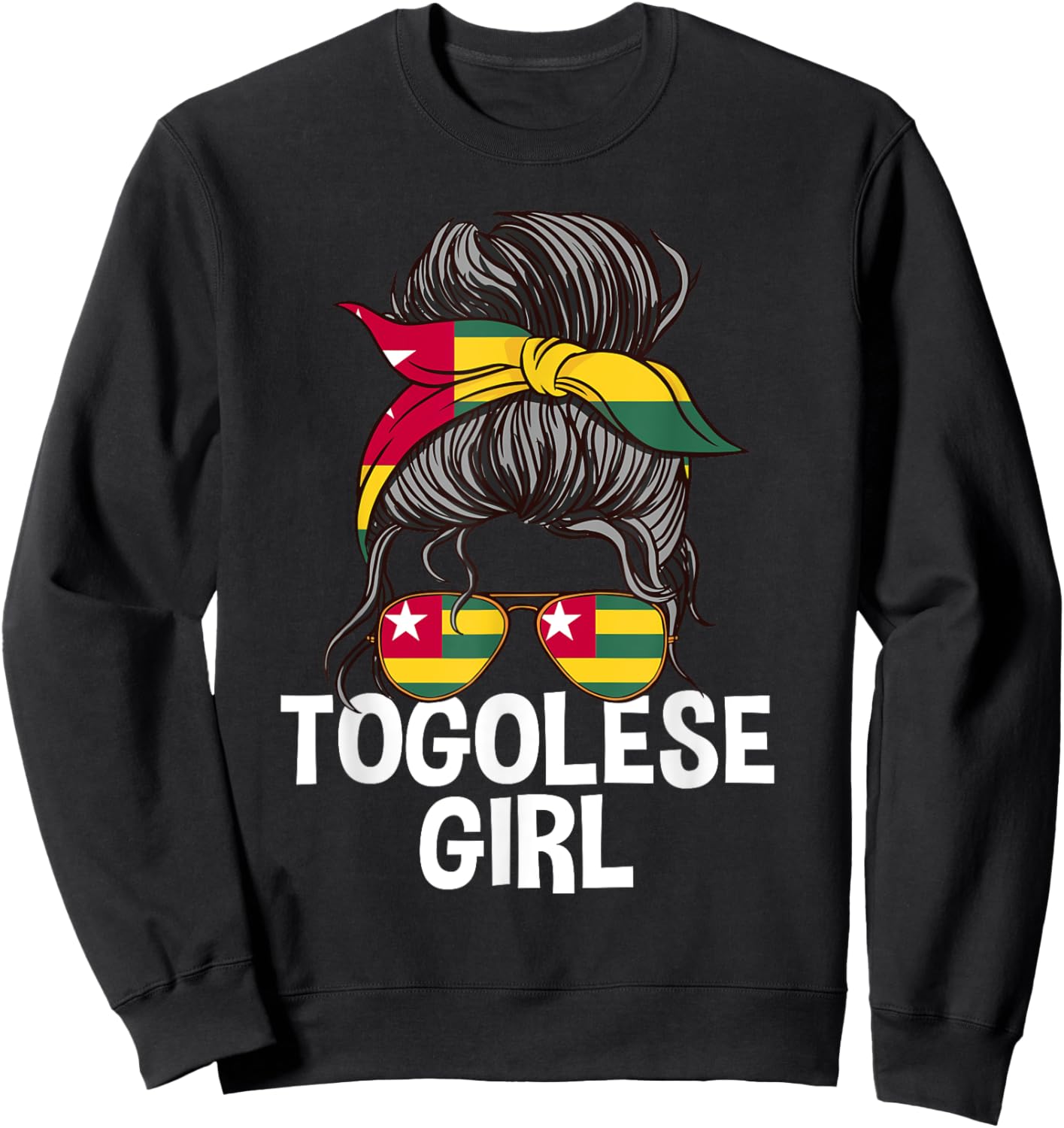 Togolese Chignon Proud Togo Women's Sweatshirt - Sweatshirt | Black