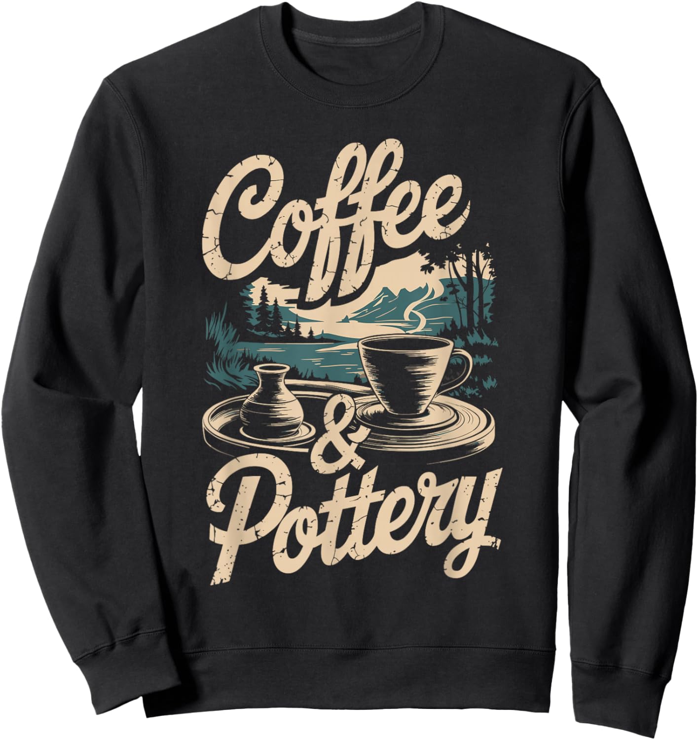 Coffee And Pottery Sweatshirt - Sweatshirt | Black