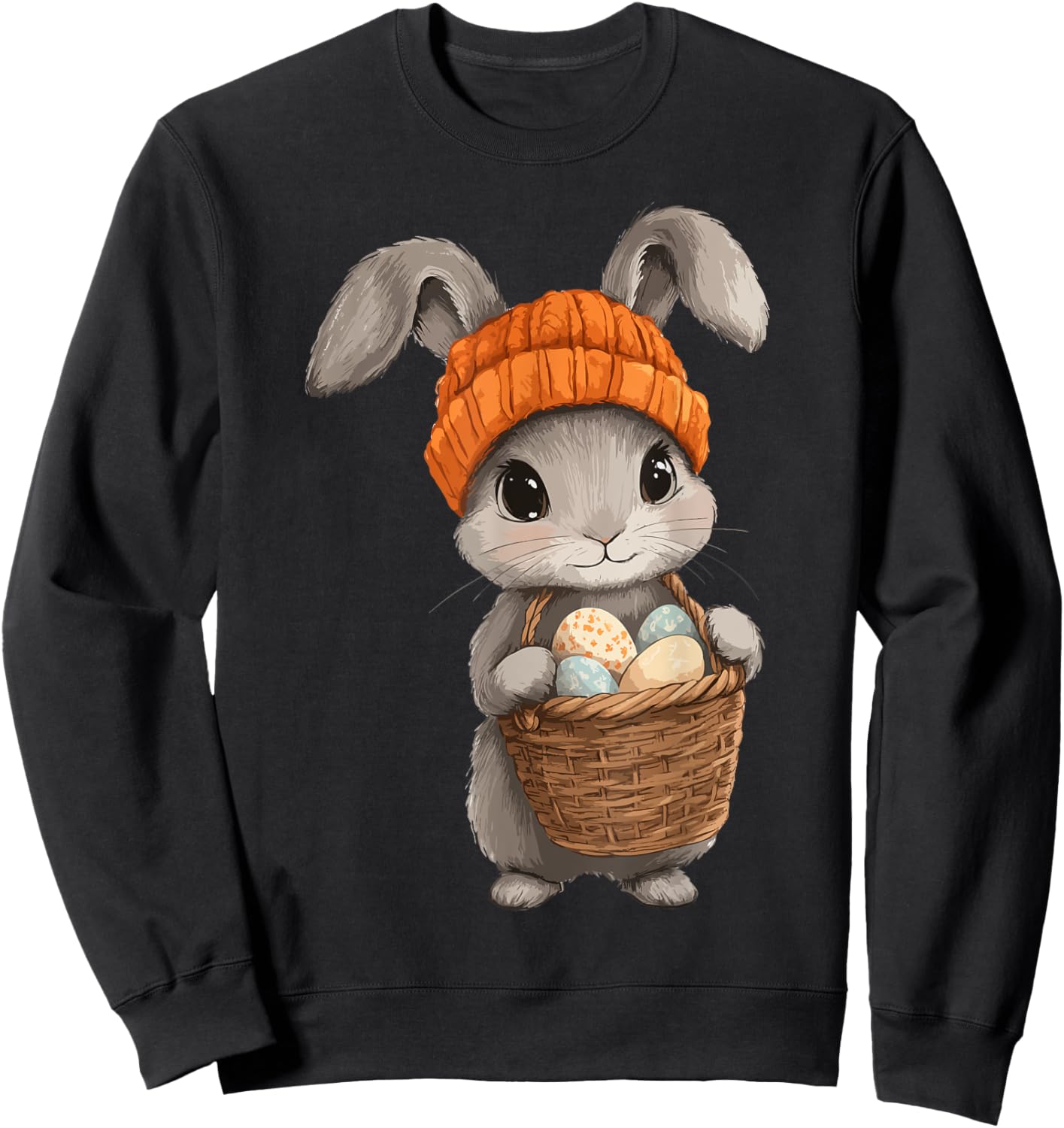 Easter Rabbit Costume Kids Girls Boys Decor Easter Bunny Sweatshirt - Sweatshirt | Black