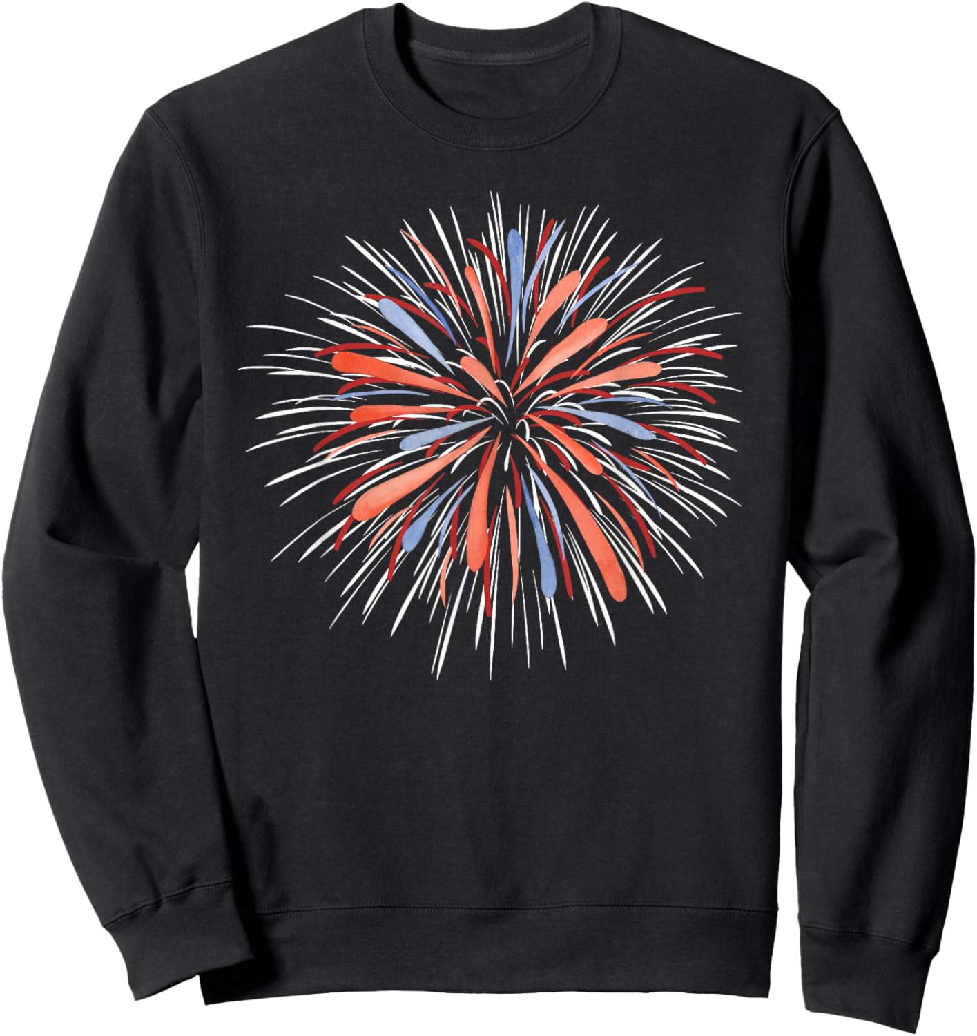 Fireworks Watercolor Sweatshirt - Sweatshirt | Black