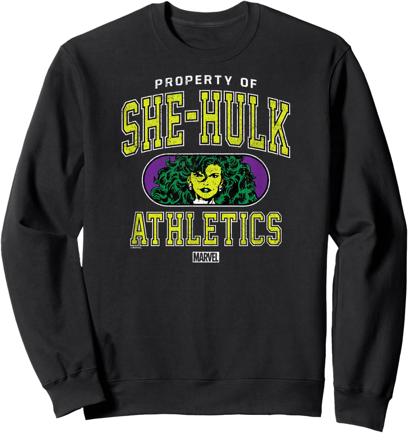 She-Hulk - Athletics Collegiate Sweatshirt - Sweatshirt | Black