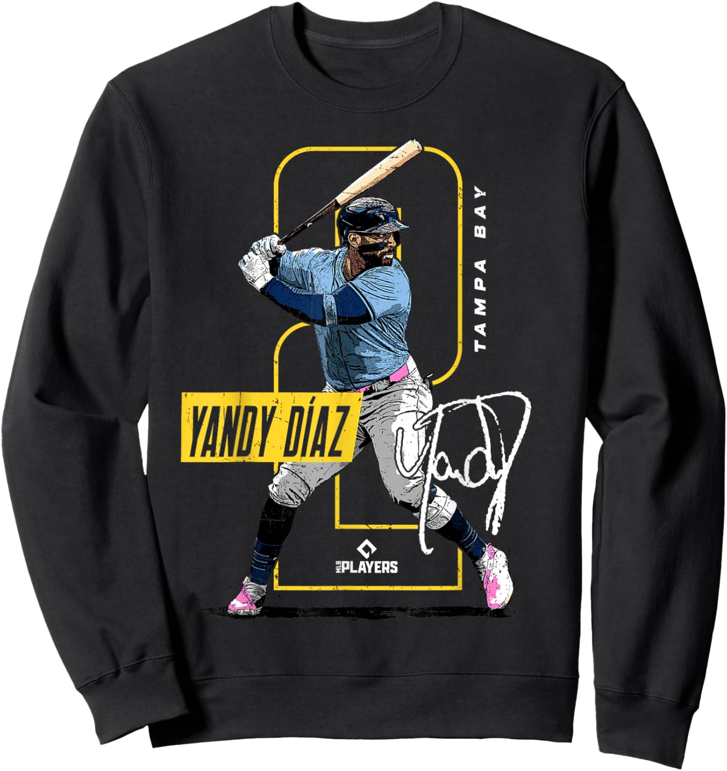 Yandy Díaz | MLB Baseball Players| MLBYDI201M Sweatshirt - Sweatshirt | Black