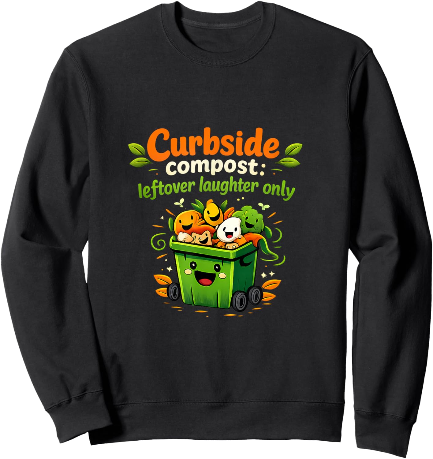 Pavement Compost Local Pride Badge - Recycling Art Fun Sweatshirt - Sweatshirt | Black