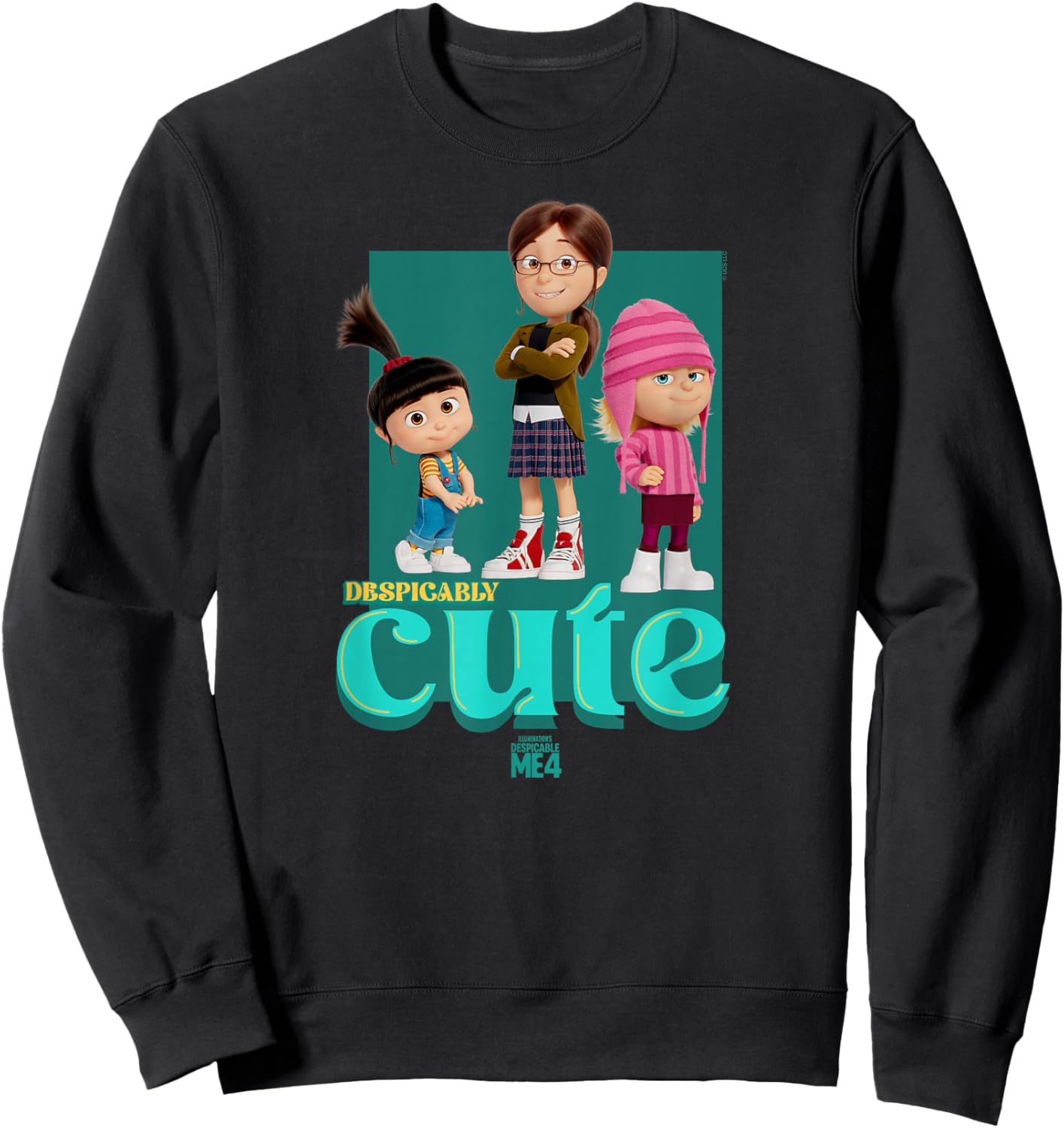 Minions Despicable Me 4 Despicably Cute Sweatshirt - Sweatshirt | Black