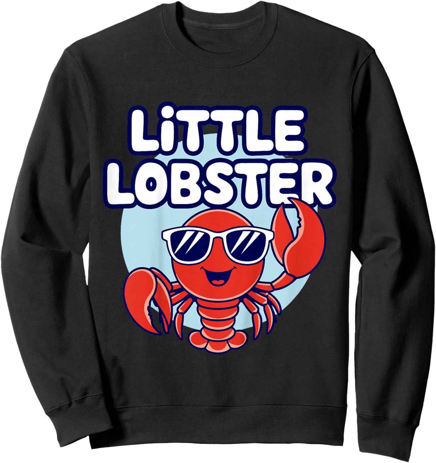 Kids Child Lobster Kids Sweatshirt - Sweatshirt | Black