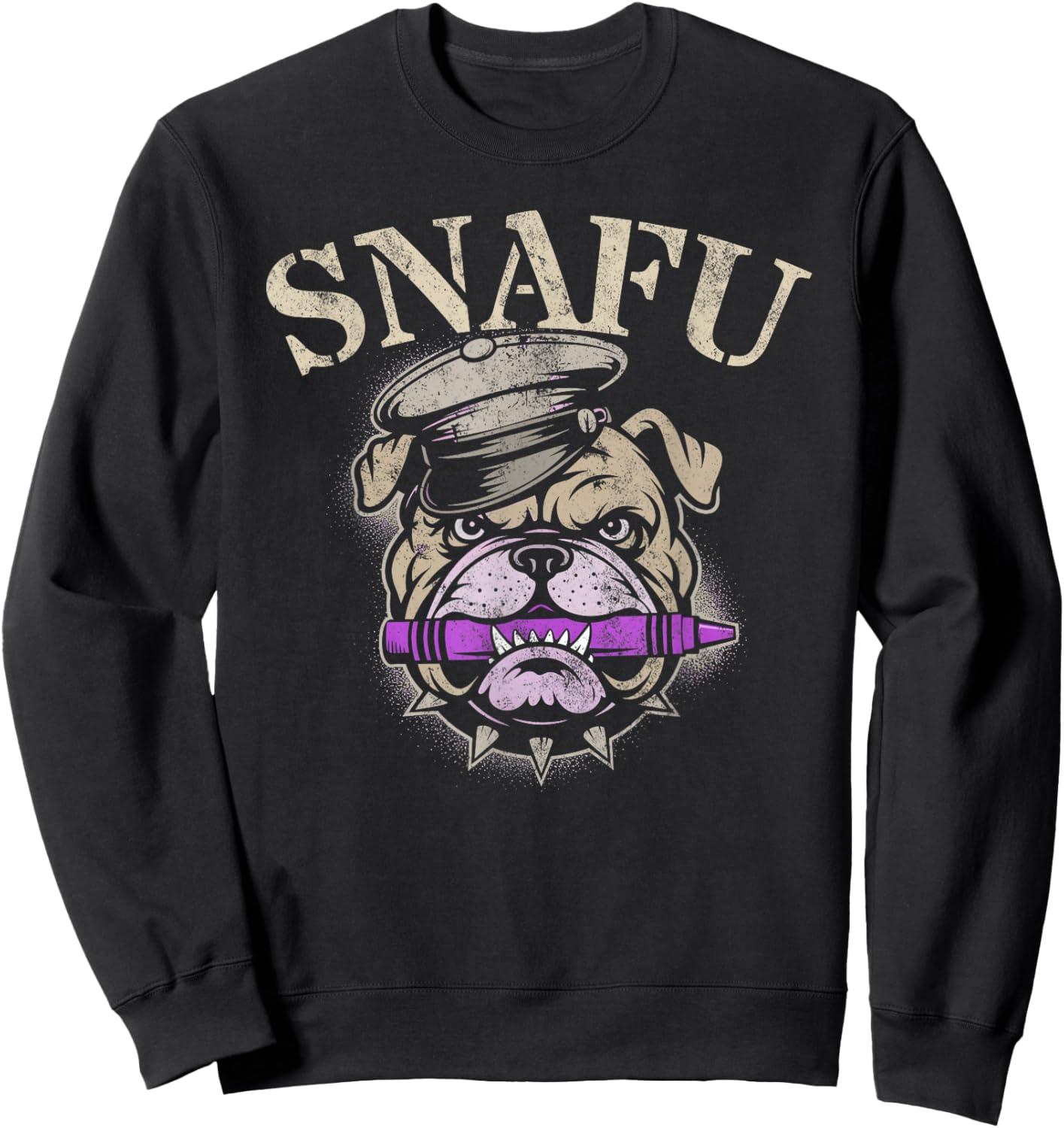Proud Snafu I Eat Crayons Corp Team Military Jarhead Eater Sweatshirt - Sweatshirt | Black