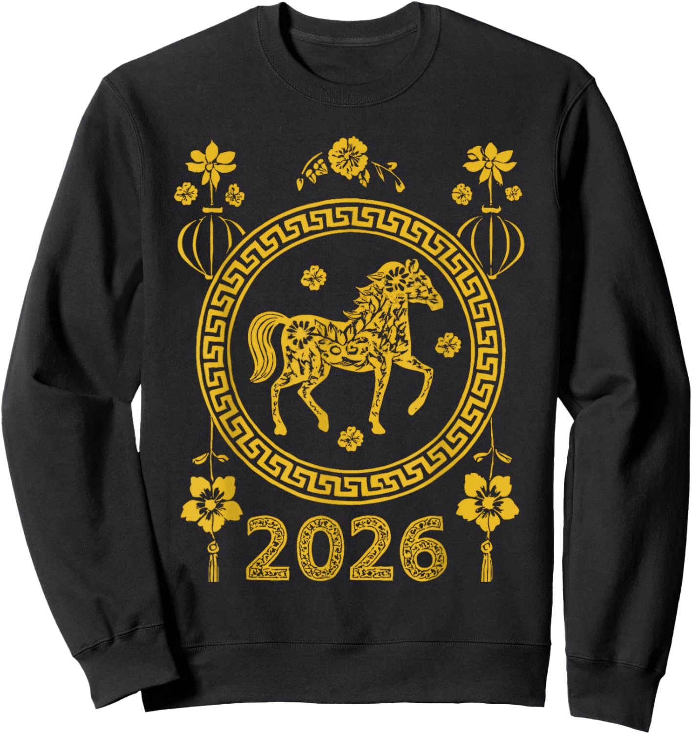 Chinese New Year of The Horse 2026 Matching Family Sweatshirt - Sweatshirt | Black