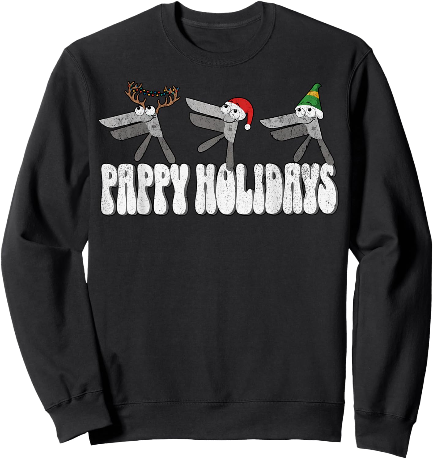 Reindeer Speculum Crew OBGYN Nurse Obstetrics Doula Xmas Sweatshirt - Sweatshirt | Black
