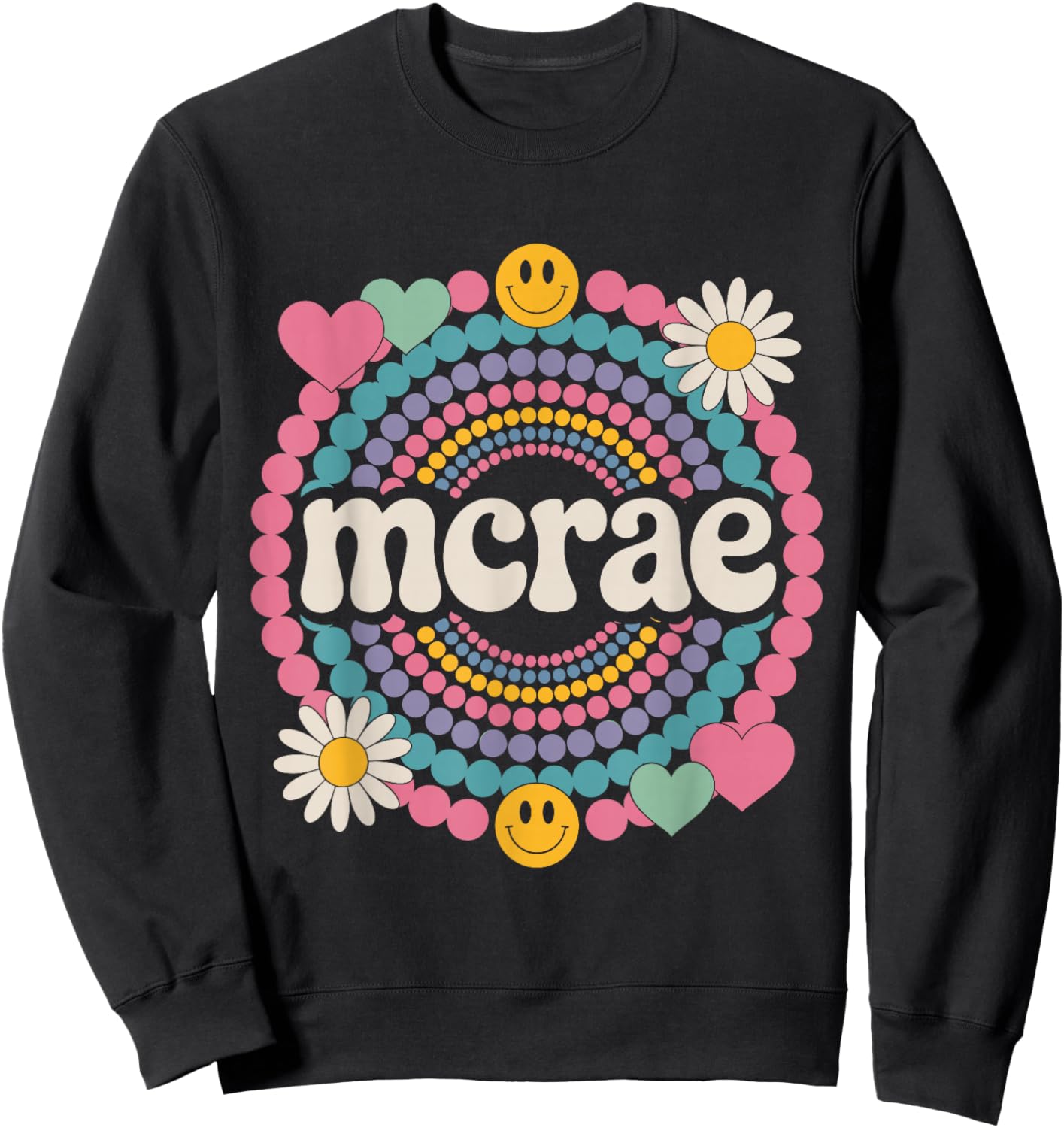 McRae Lover Name Design Apparel Women Kids Sweatshirt - Sweatshirt | Black