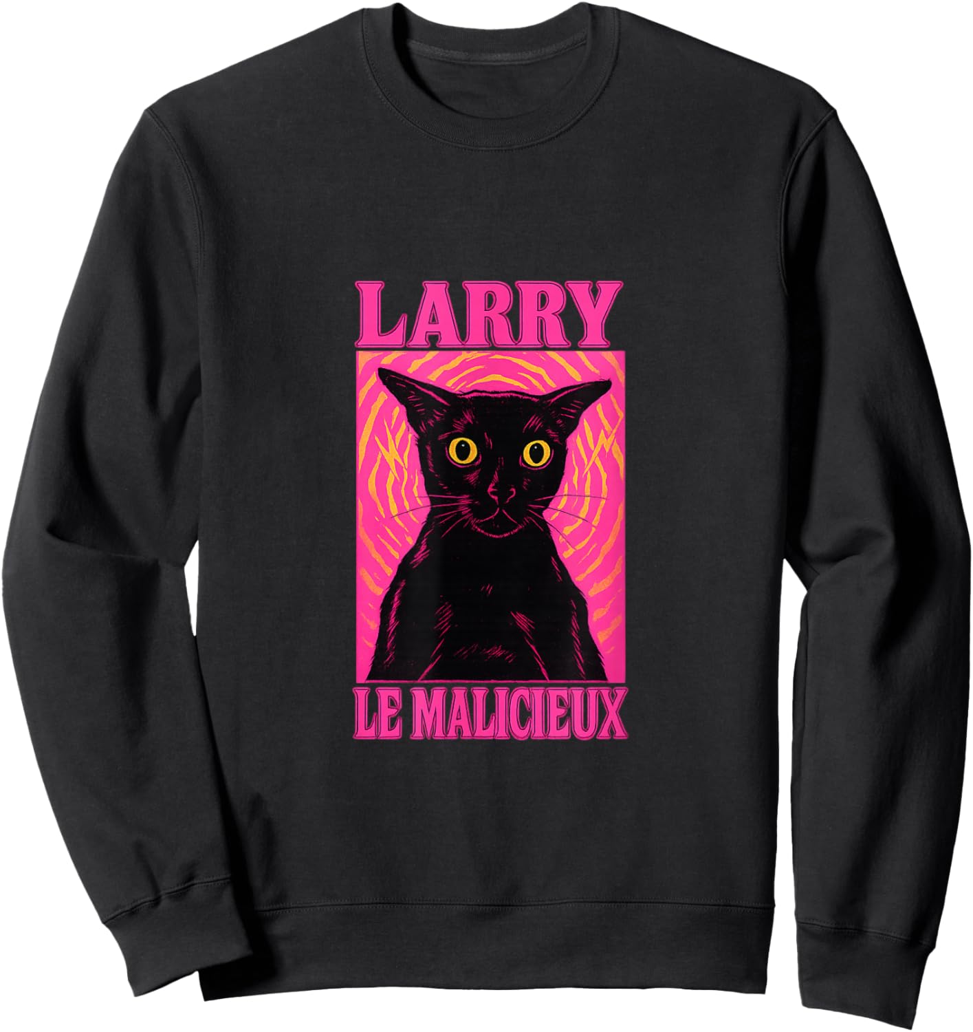 Larry The Mischievous Meme Brainrot Cat Lakaka Sweatshirt - Sweatshirt | Black