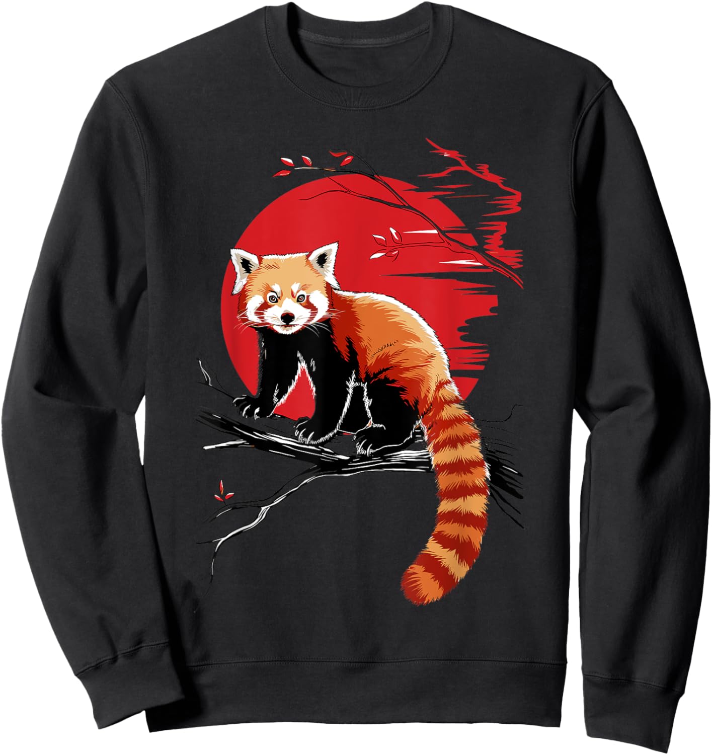 Red Panda Sweatshirt - Sweatshirt | Black
