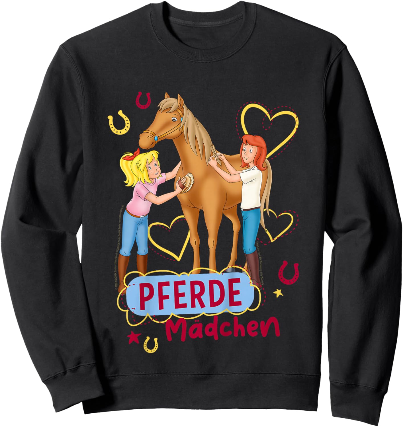 Kinder Bibi & Tina - Pferde Mädchen Sweatshirt - Sweatshirt | Black