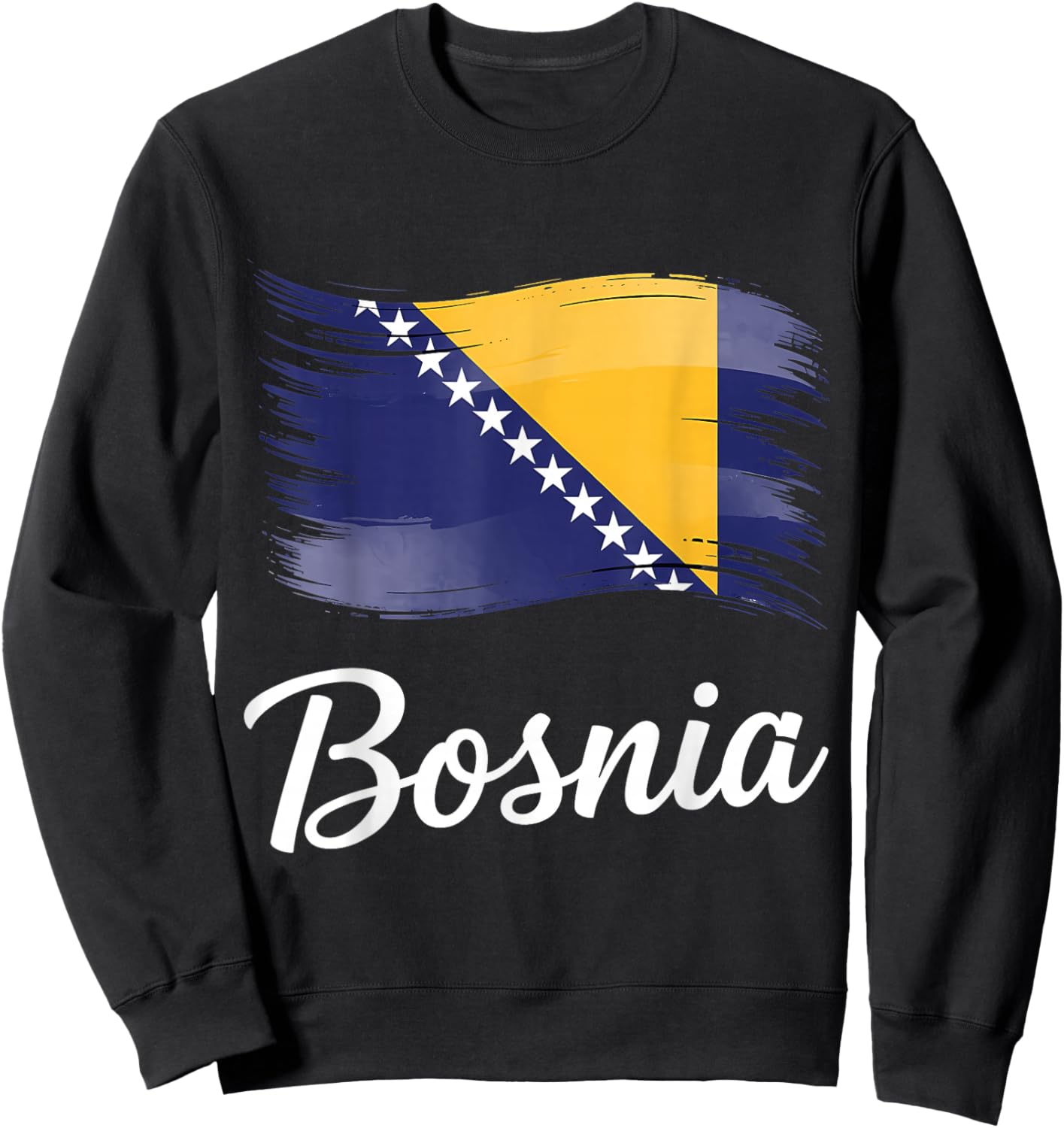 Bosnia and Herzegovina Flag Bosnian Roots Sweatshirt - Sweatshirt | Black