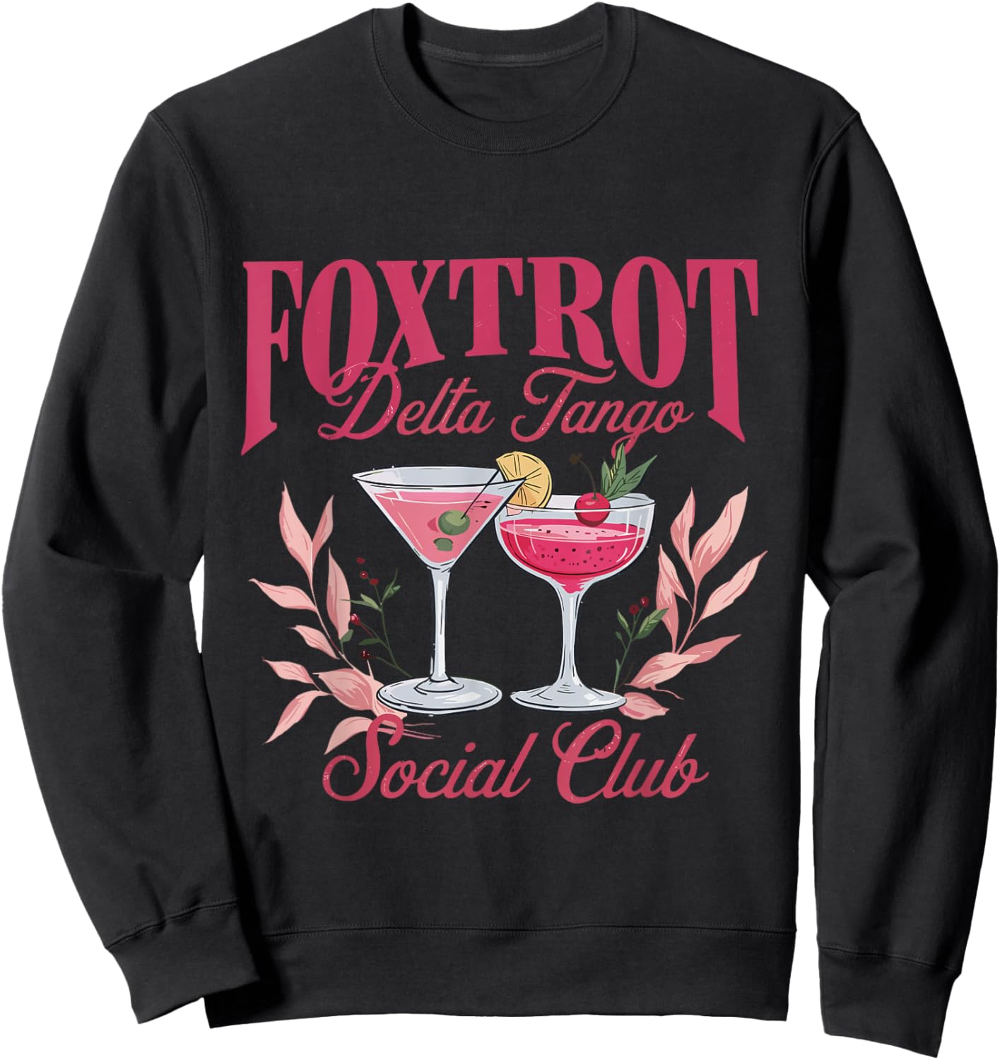 Foxtrot Delta Tango Social Club Sweatshirt - Sweatshirt | Black