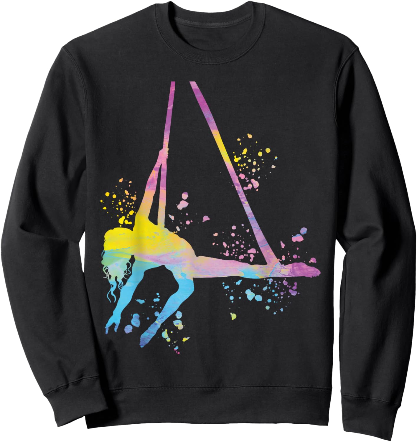 Aerialist Colorsplash Aerial Yoga Kids Aerial Silk Sweatshirt - Sweatshirt | Black