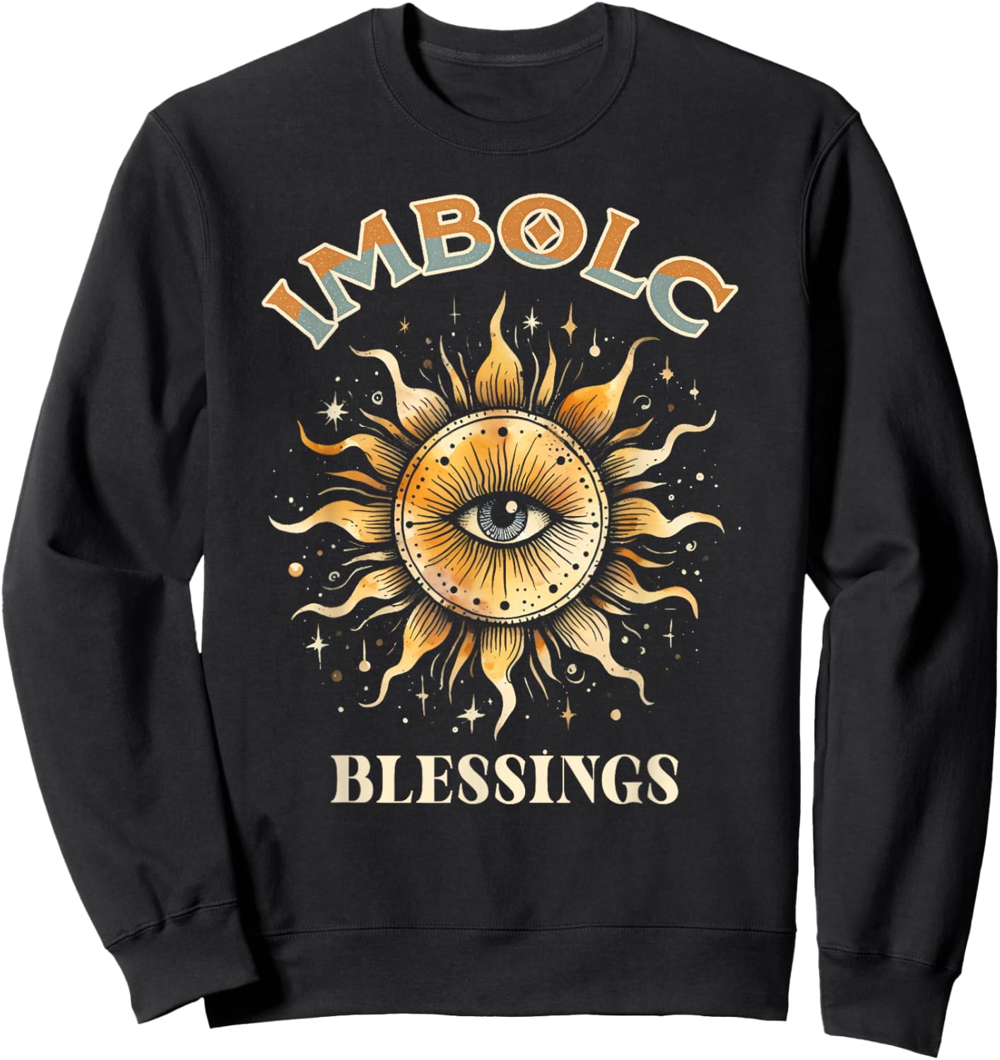 Solstice Celebration Pagan Wheel Of The Year Imbolc Blessing Sweatshirt - Sweatshirt | Black