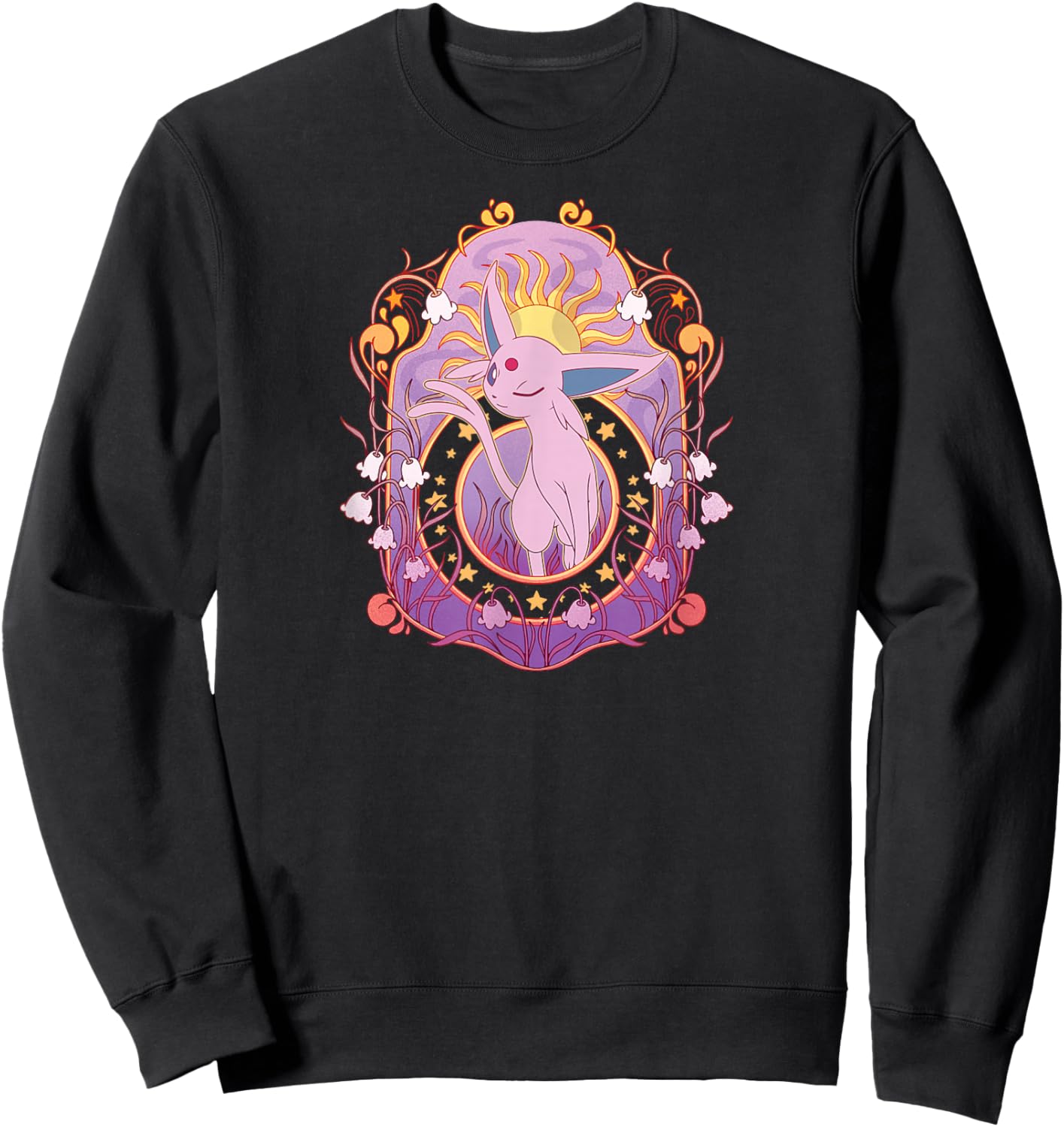 Pokémon - Espeon Eeveelutions Psychic Type Sweatshirt - Sweatshirt | Black