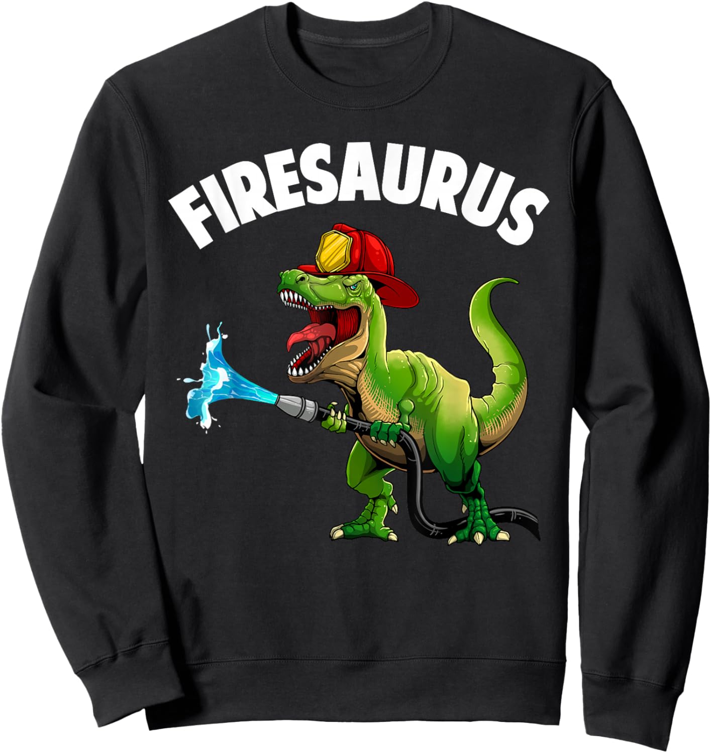 Future Firefighter Art for Boys Kids Fire Department Fireman Sweatshirt - Sweatshirt | Black