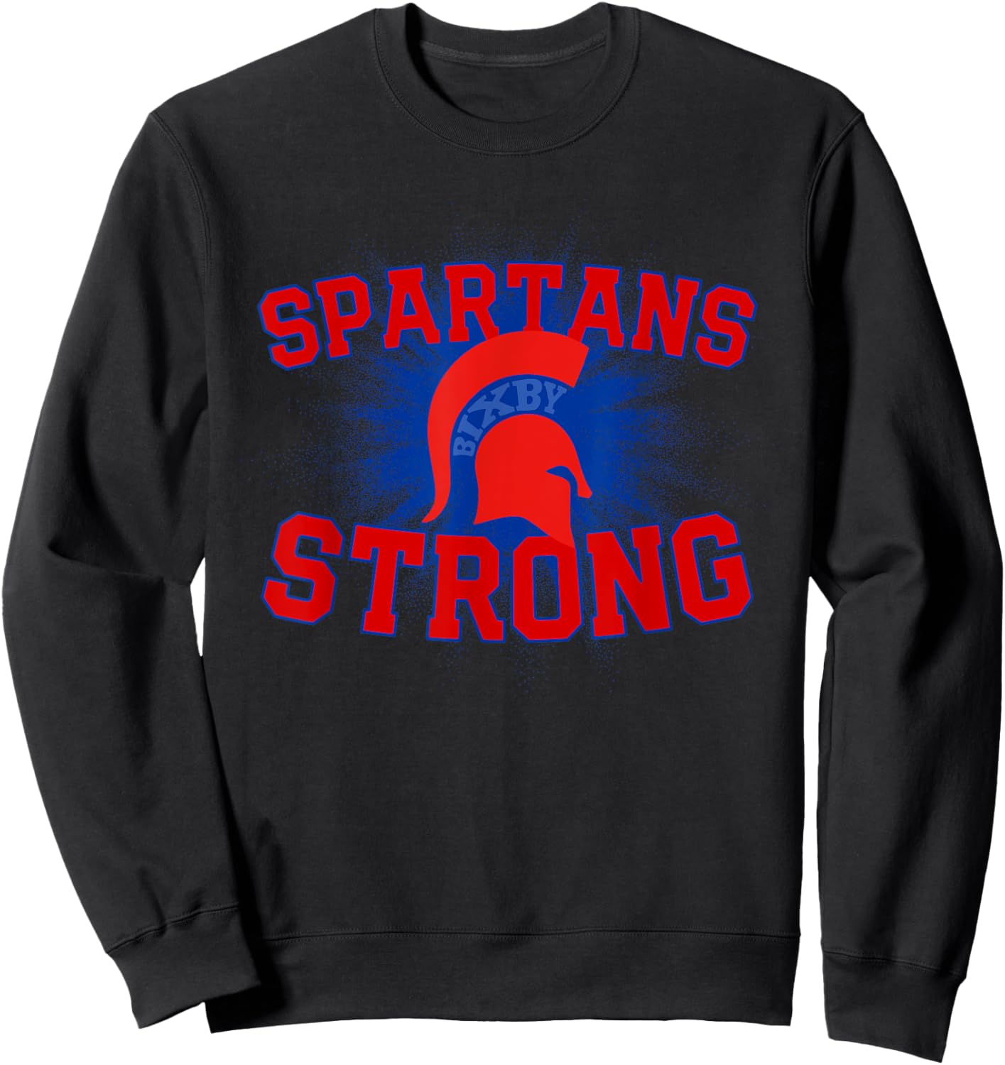 Bixby Spartans Logo Strong Flag HS Sweatshirt - Sweatshirt | Black