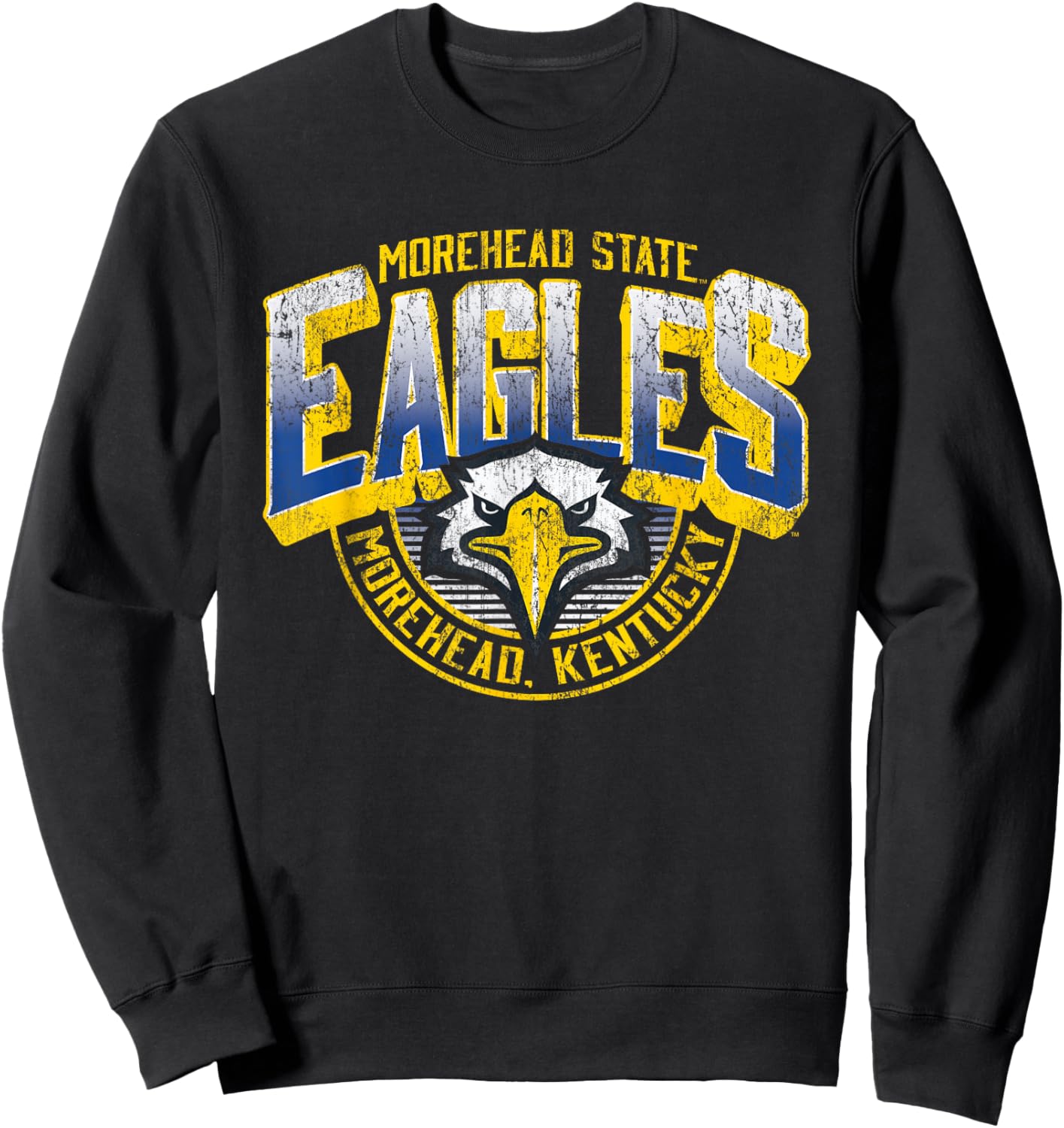 Morehead State Eagles Vintage Major Blue Officially Licensed Sweatshirt - Sweatshirt | Black