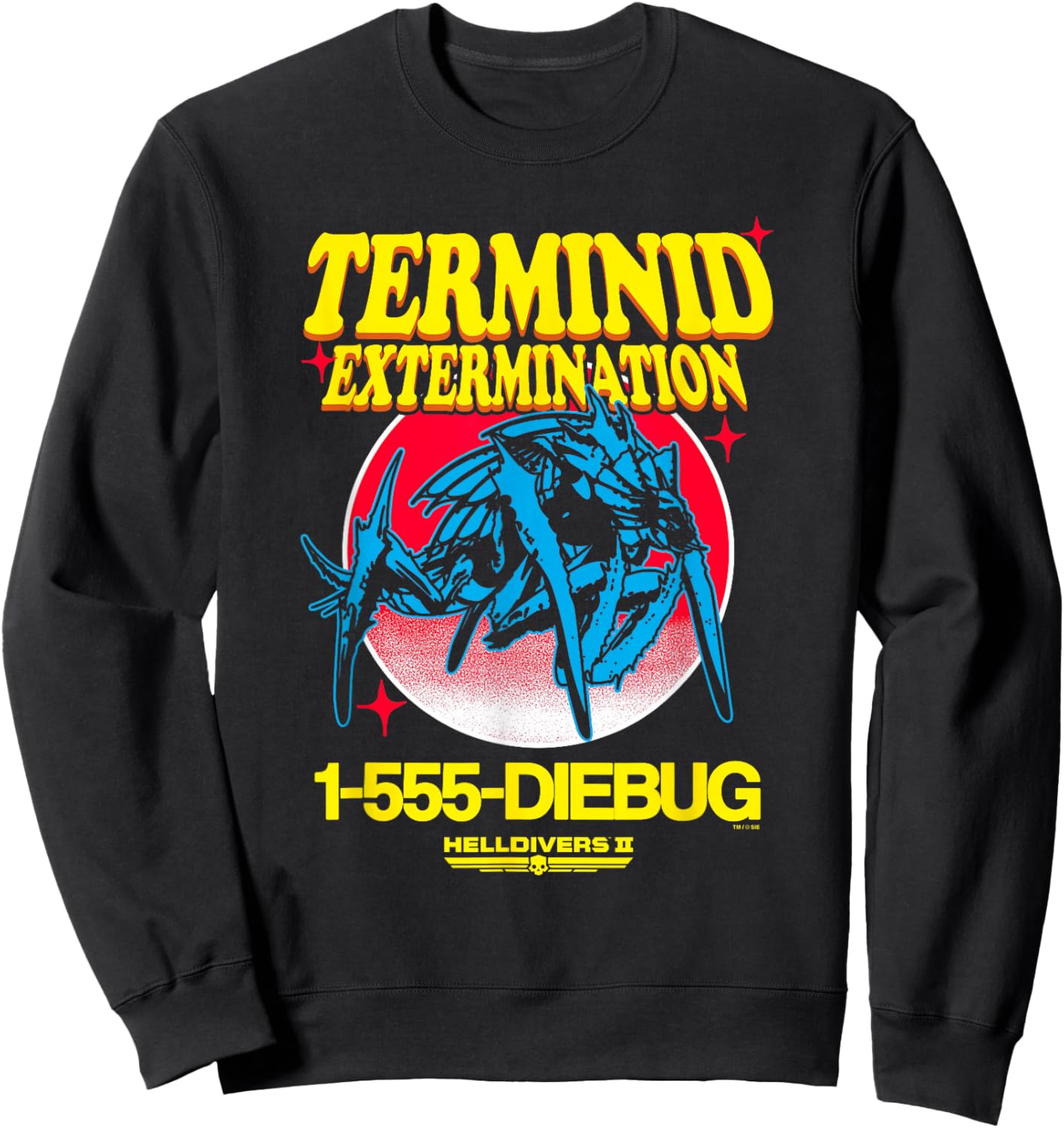 Helldivers 2 Call Terminid Extermination Ad Video Game Sweatshirt - Sweatshirt | Black