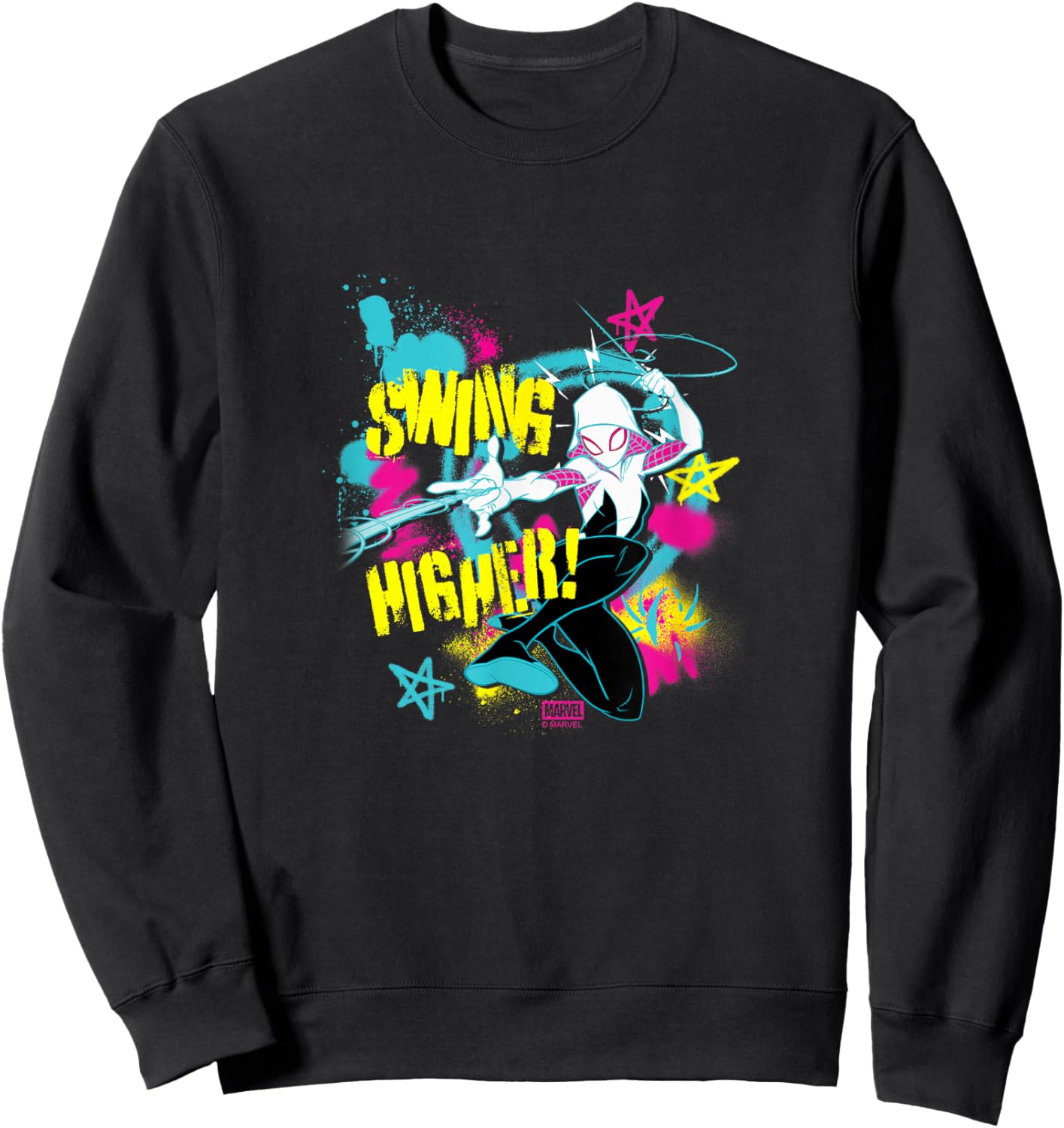 Spiderman - Spider-Gwen - Swing Higher Sweatshirt - Sweatshirt | Black