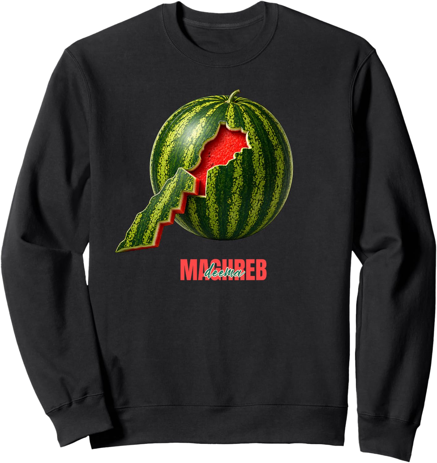 Deema Maghreb Haut de Gamme Sweatshirt - Sweatshirt | Black