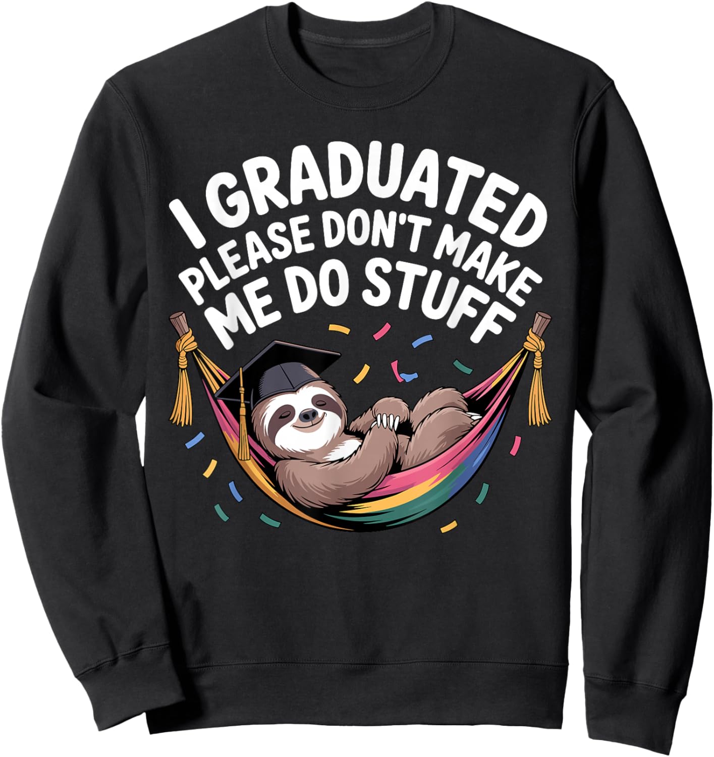 Best Graduation Design Women PhD Masters Graduation Sweatshirt - Sweatshirt | Black