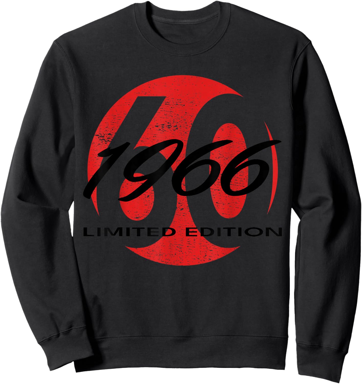 60th Birthday Man Woman 60 Years 1966 Funny Gift Sweatshirt - Sweatshirt | Black