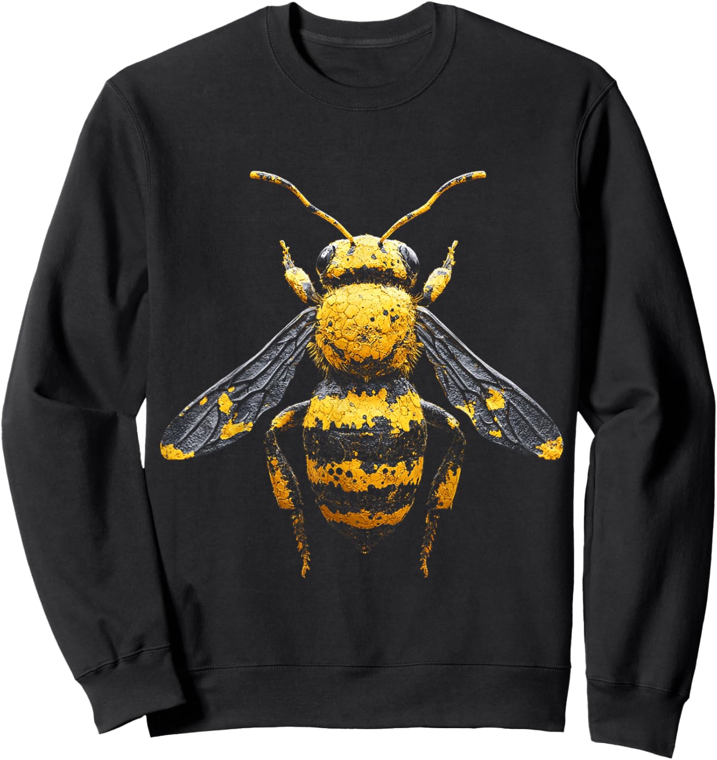 Bee Animal Graphic Artwork Bee Sweatshirt - Sweatshirt | Black