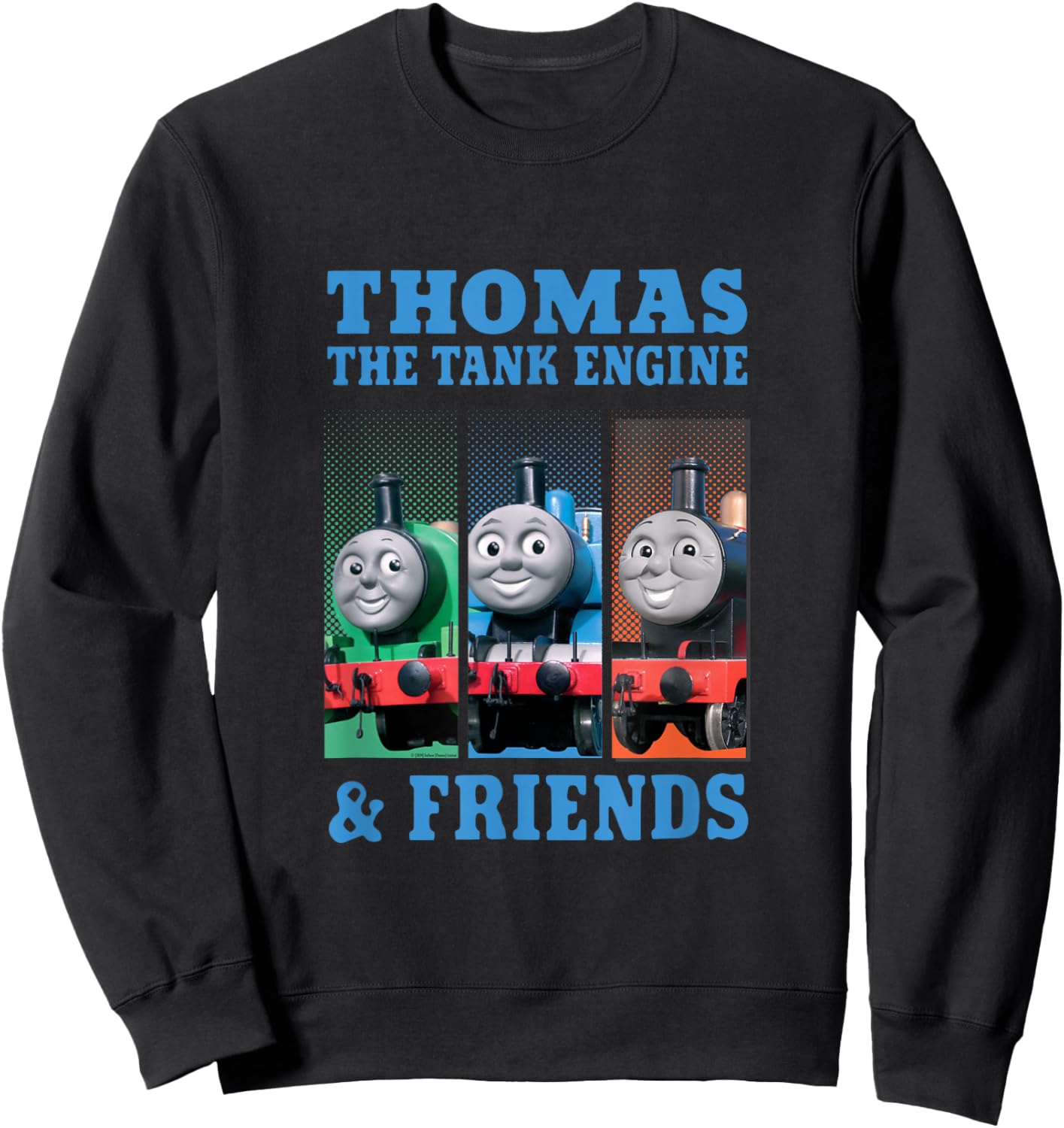 Thomas & Friends - Thomas & Friends Grid Sweatshirt - Sweatshirt | Black