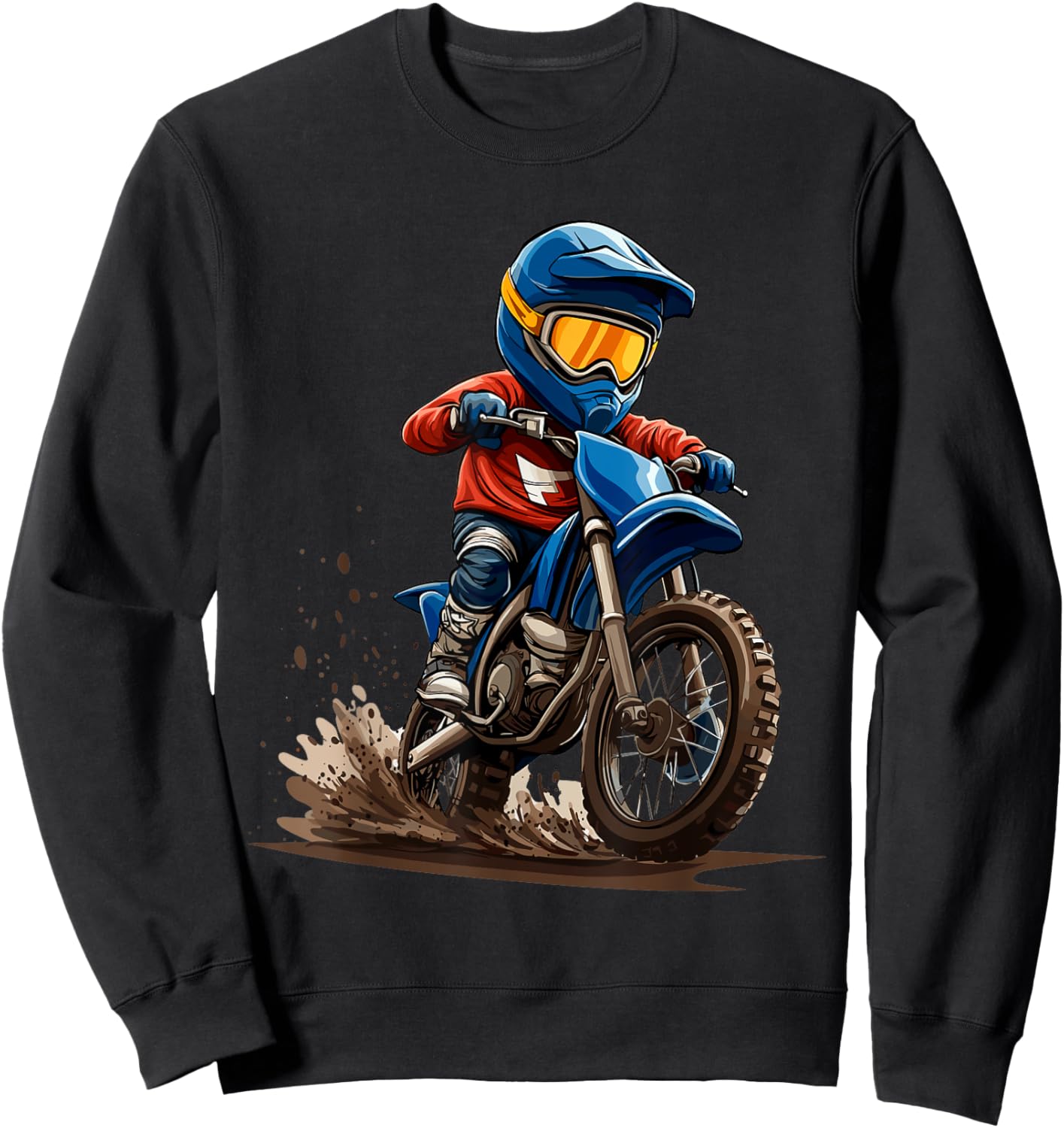 Kids Dirt Bike Sweatshirt - Sweatshirt | Black